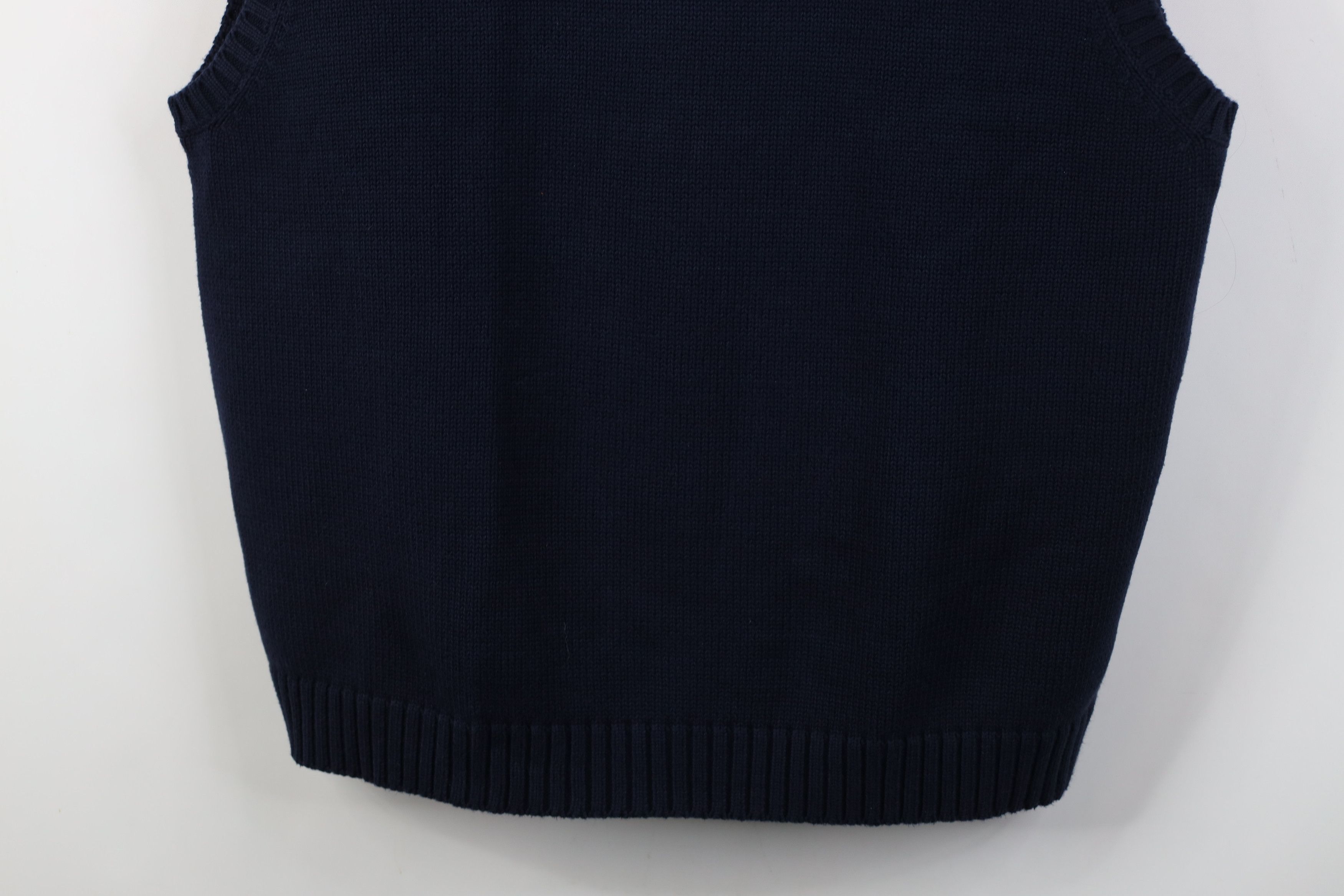 Tommy Hilfiger Vintage 90s Tommy Hilfiger Cotton Ribbed Knit Sweater Vest Size US XL / EU 56 / 4 - 3 Thumbnail