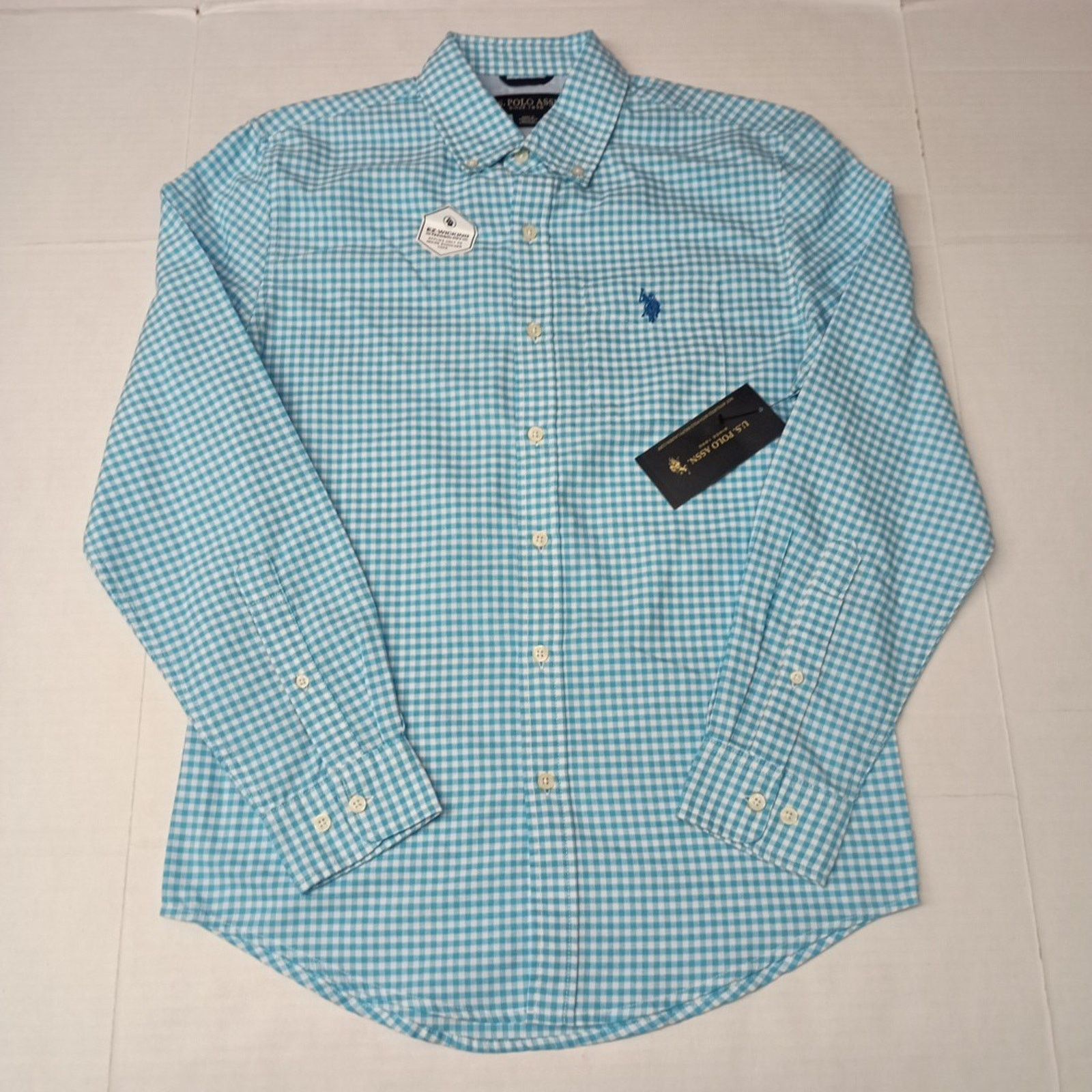 U.S. Polo Assn. U.S. Polo Assn. Button Woven Shirt Men's S Blue White Check Size US S / EU 44-46 / 1 - 1 Thumbnail