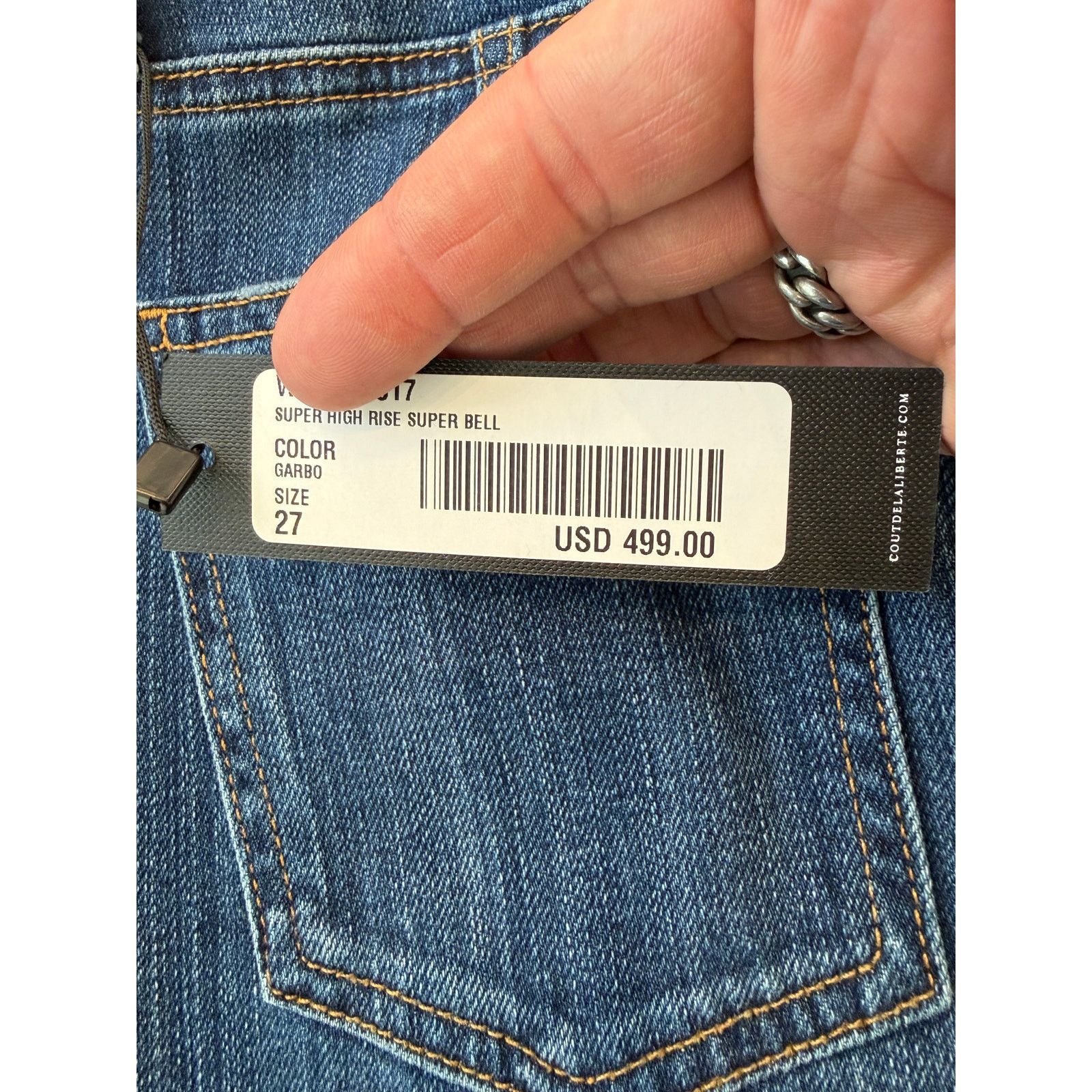 Cout de la Liberte Cout De La Liberte Super High Rise Super Bell Jeans Size 27" / US 4 / IT 40 - 7 Thumbnail