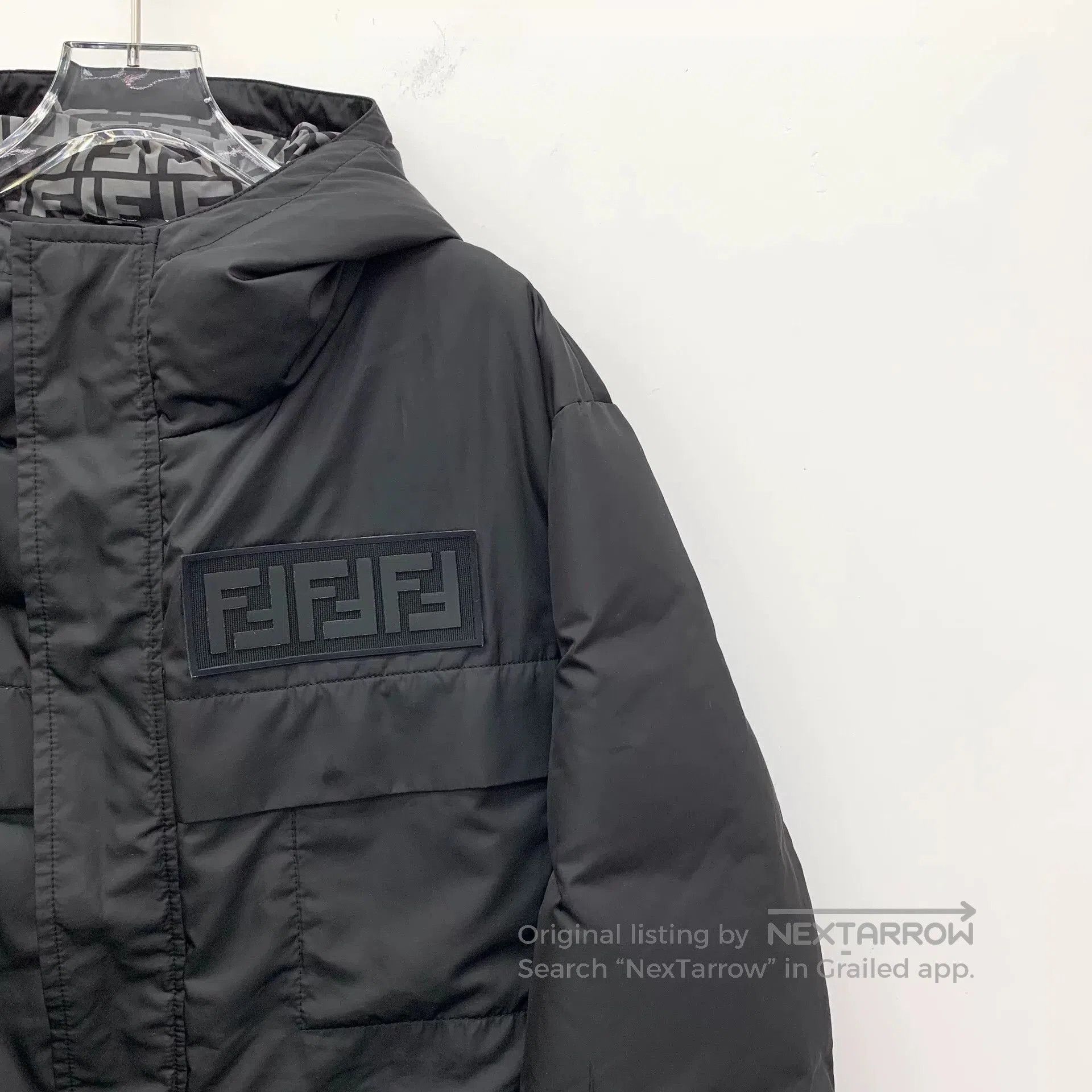 Fendi Fendi Black Logo Down Jacket. Size US M / EU 48-50 / 2 - 3 Thumbnail