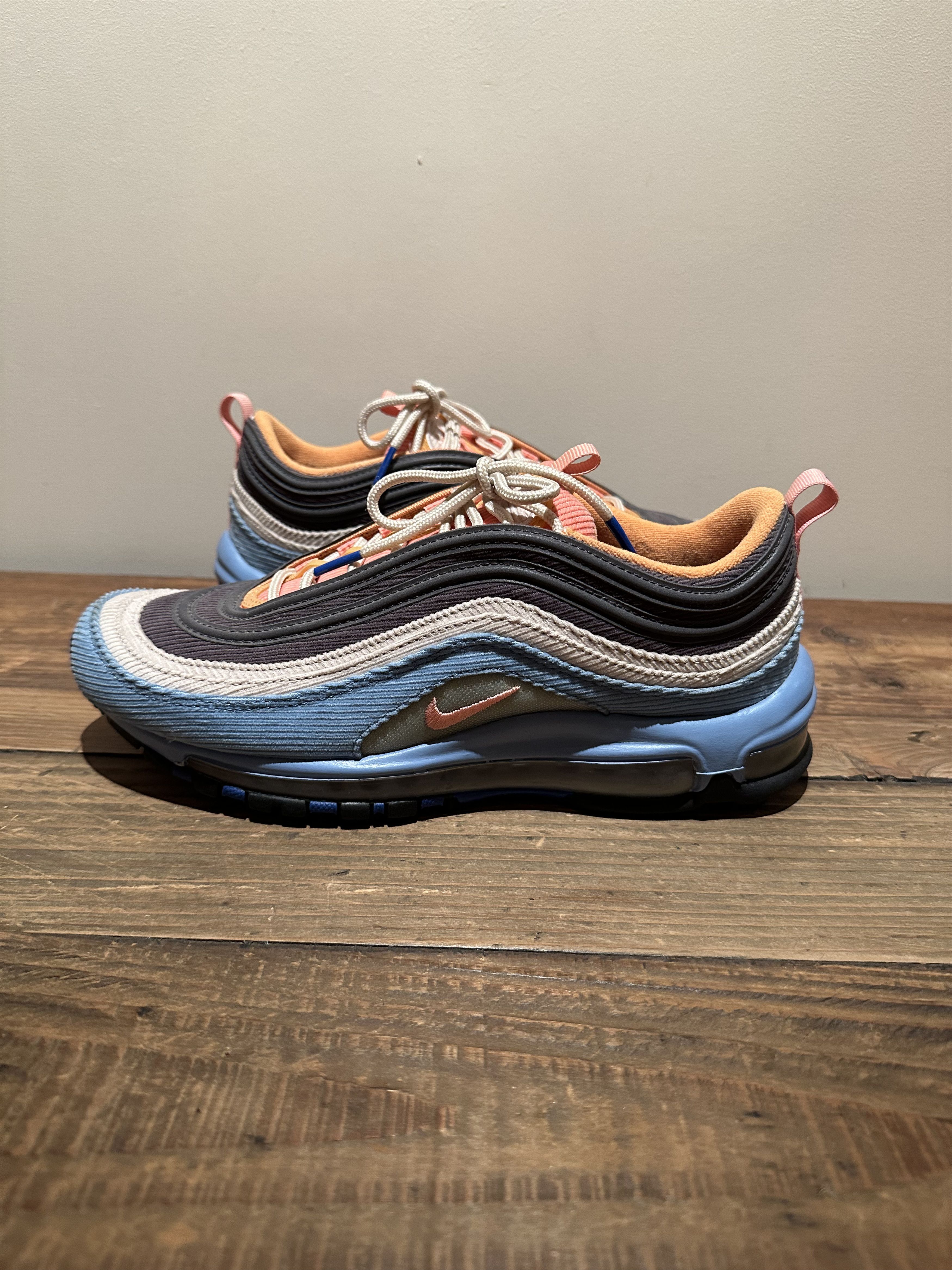 Nike Nike Air Max 97 Light Blue Corduroy Pack Size US 8.5 / EU 41-42 - 5 Thumbnail
