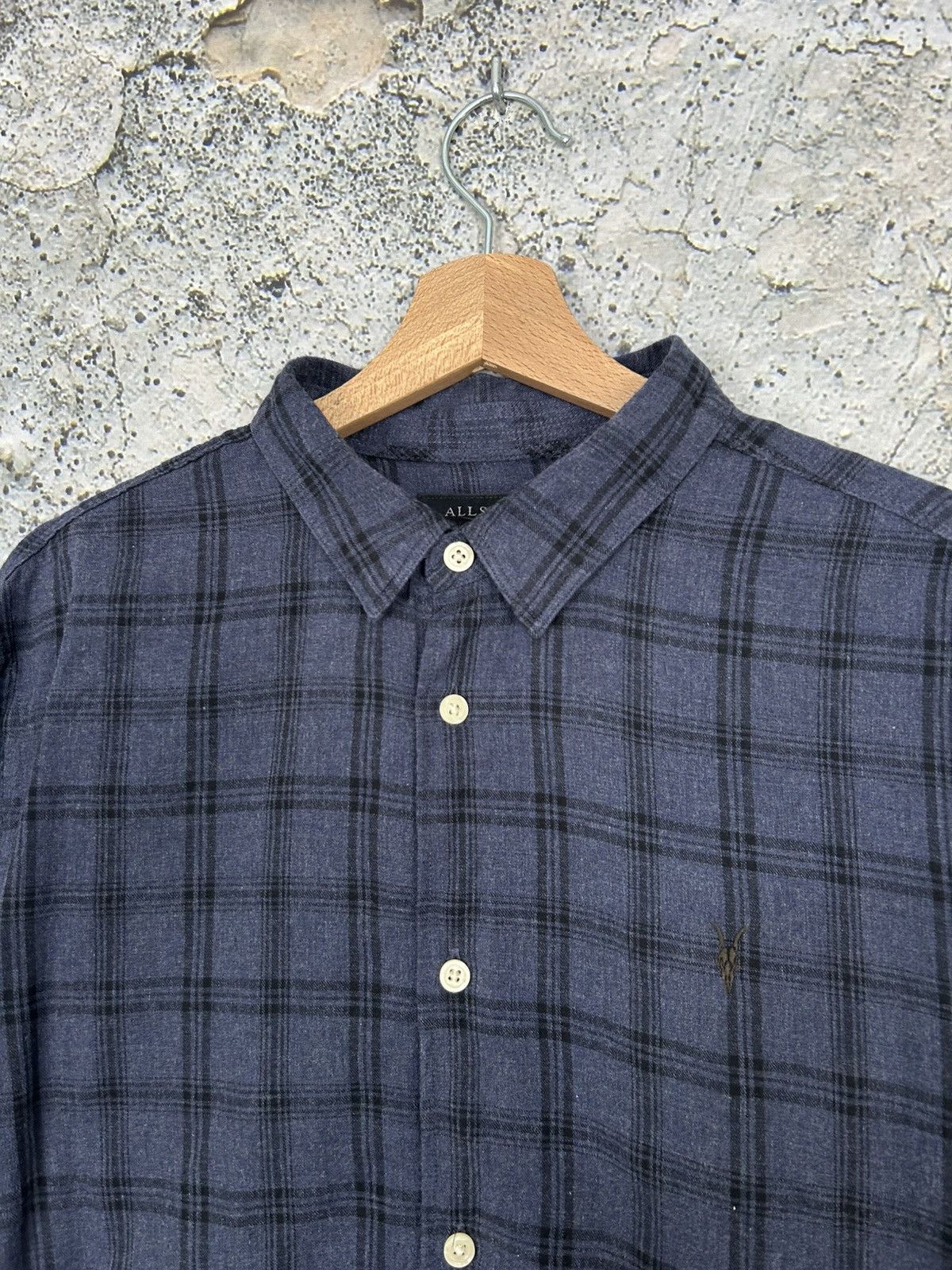 Allsaints Allsaints Checkered Shirt Avant Garde Designer Hype Size US L / EU 52-54 / 3 - 3 Thumbnail