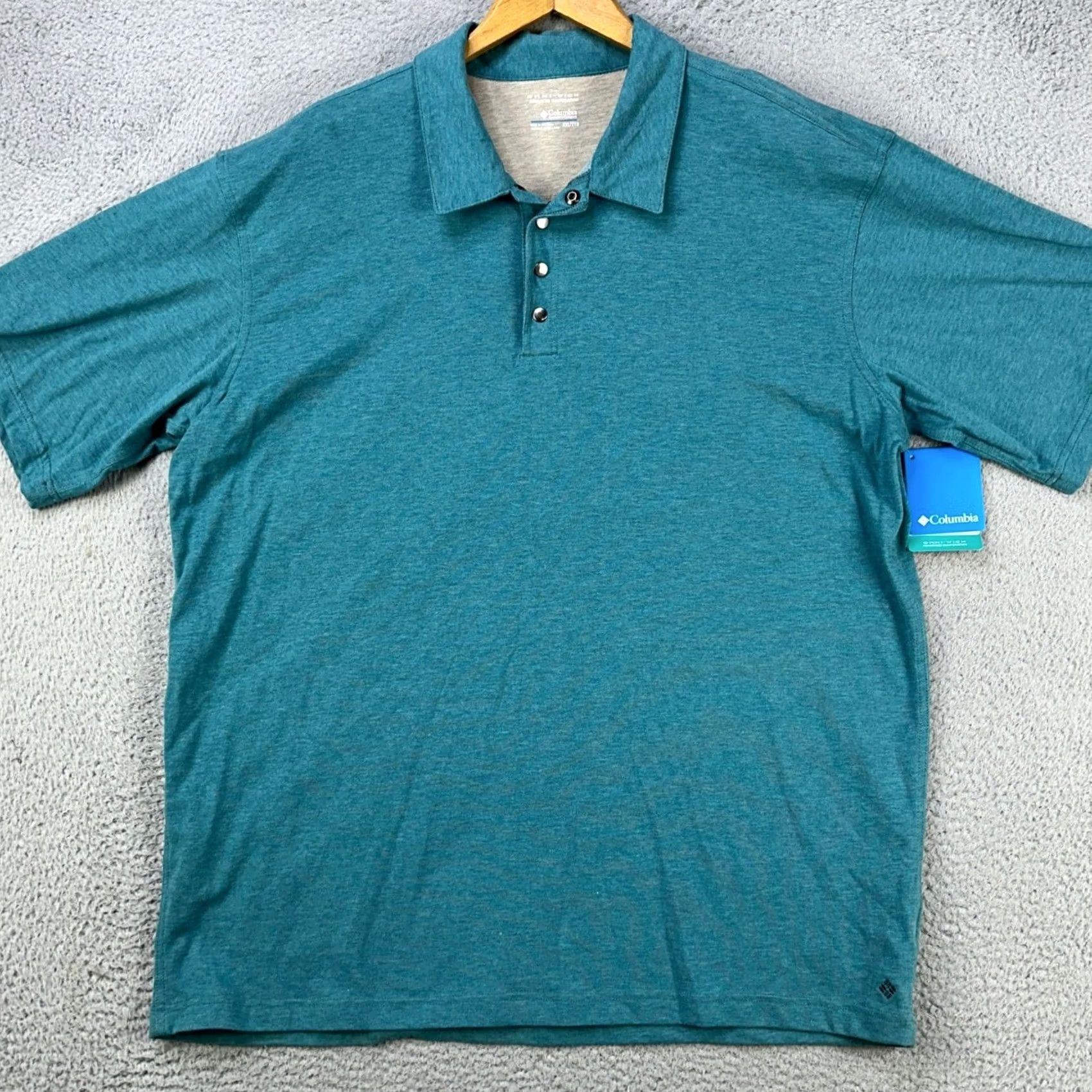 Vintage VINTAGE? No. Columbia Omni-Wick Polo Shirt Mens 2XL Blue Rugby Short Sleeve NEW Size US XXL / EU 58 / 5 - 3 Thumbnail