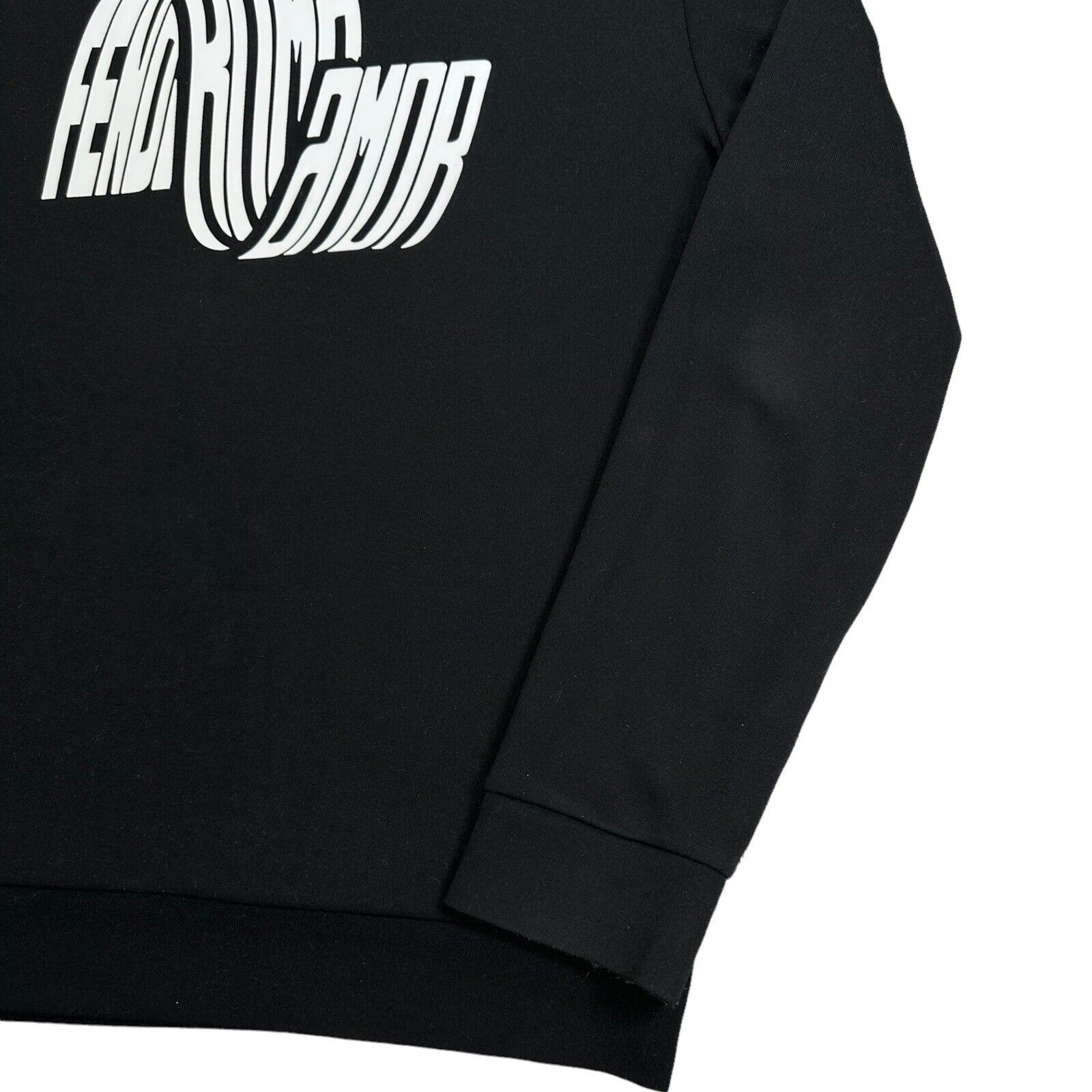 Fendi Fendi Size XL Black Sweatshirt Roma Wave Logo 3D Graphic Size US XL / EU 56 / 4 - 5 Thumbnail