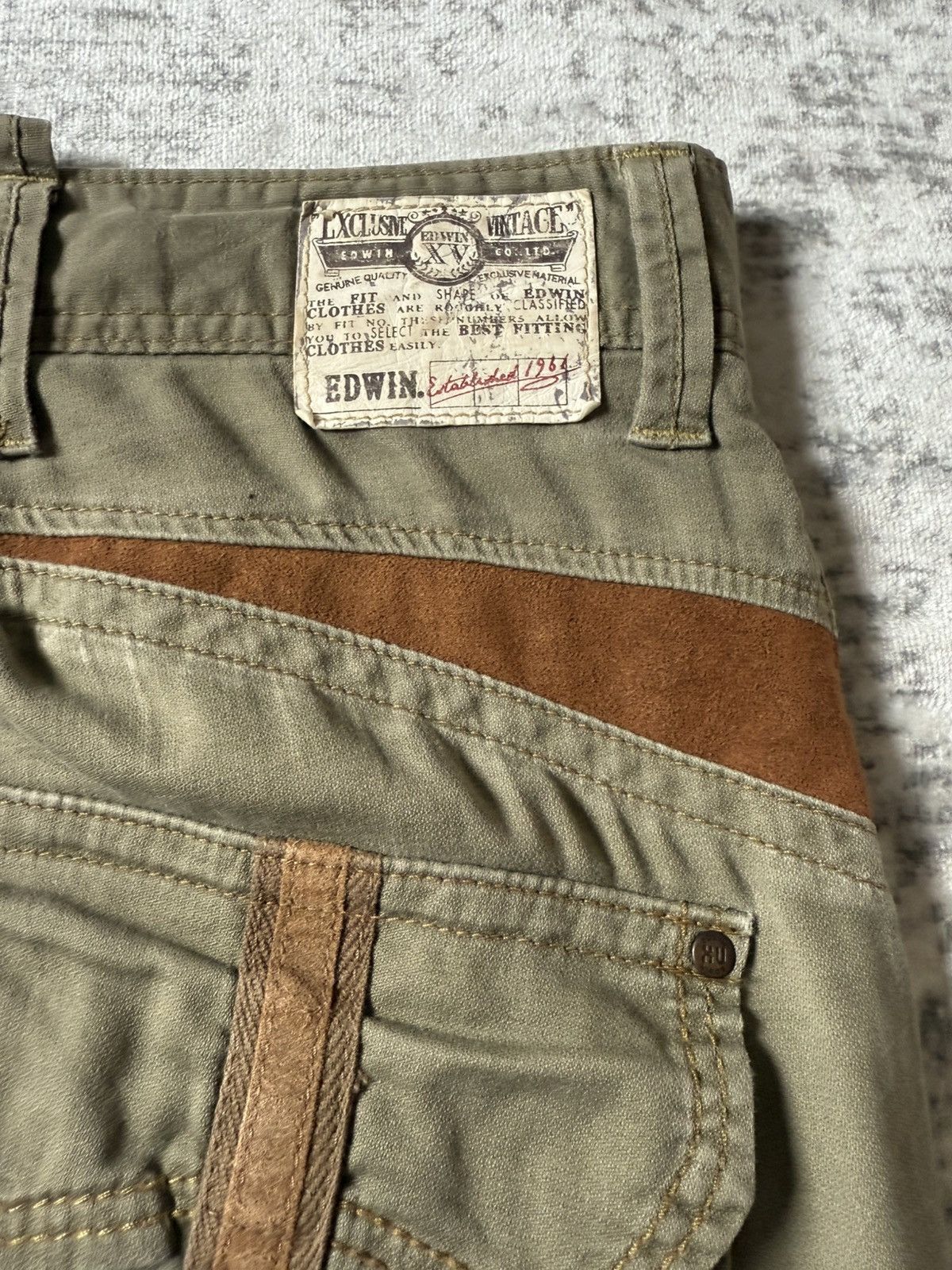Edwin Edwin XV Bush Pocket Spiral Leg Linen Cargo Pants Size US 32 / EU 48 - 16 Thumbnail
