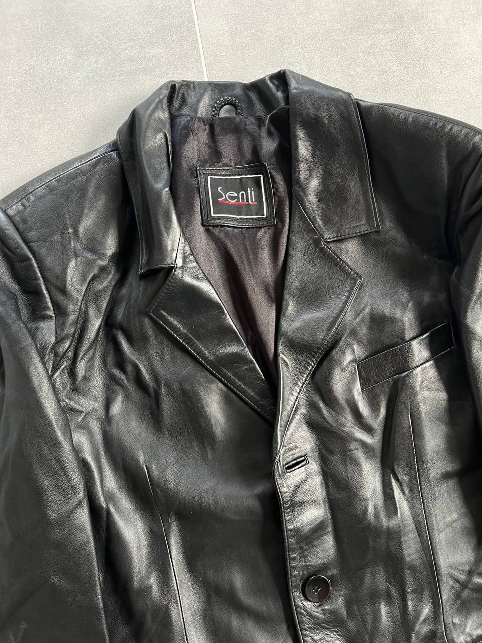 Genuine Leather Vintage Senti Lambskin Leather 3 Button Blazer Size US M / EU 48-50 / 2 - 2 Thumbnail