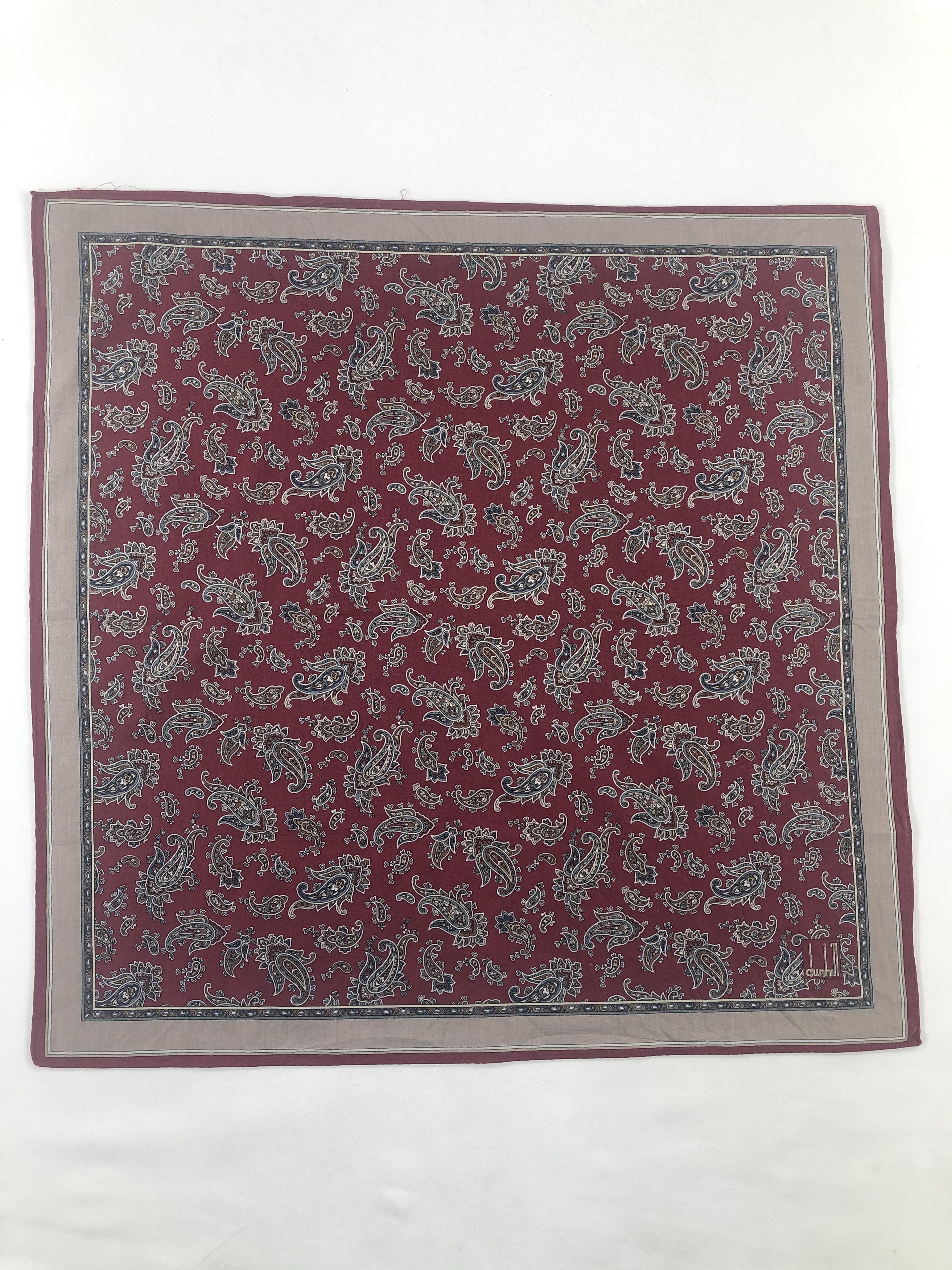 Alfred Dunhill × Vintage Alfred Dunhil Paisley Handkerchief / Bandana / Neckerchief Size ONE SIZE - 1 Thumbnail