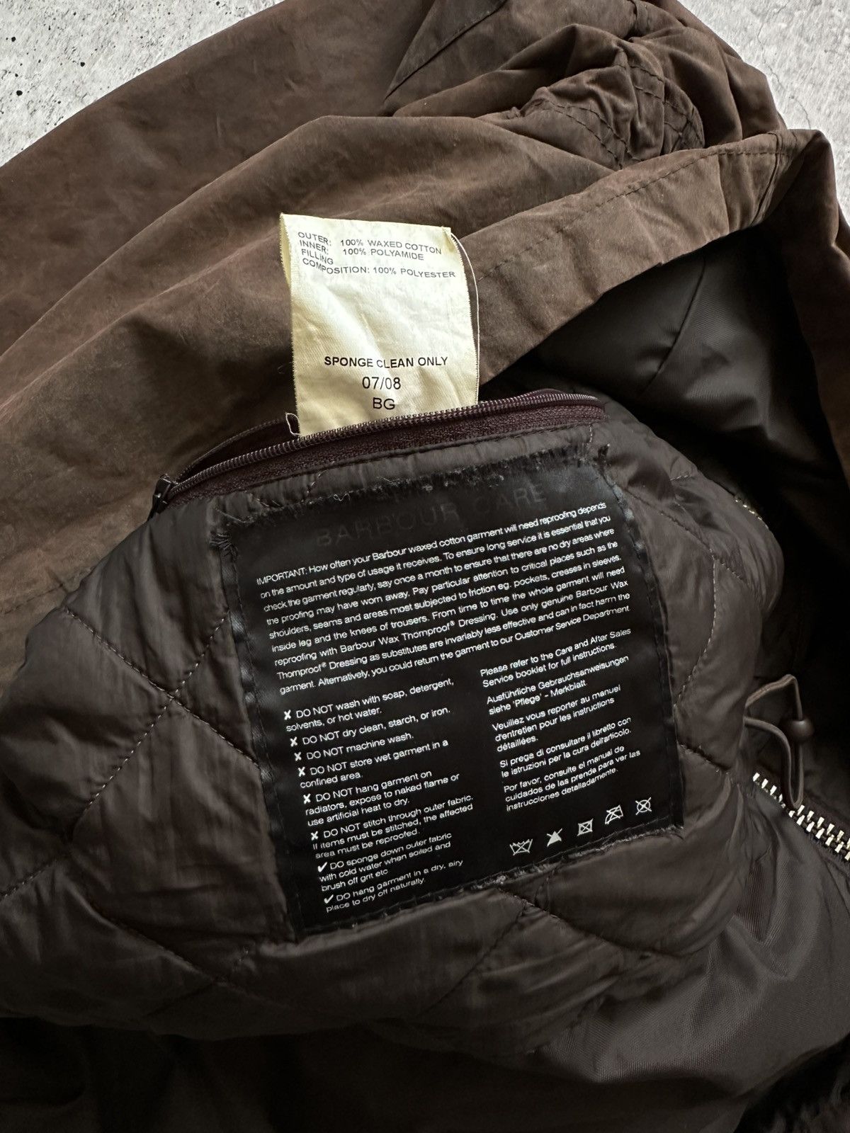 Barbour Vintage Barbour A357 Sapper Waxed Cotton Jacket Size US XL / EU 56 / 4 - 12 Thumbnail