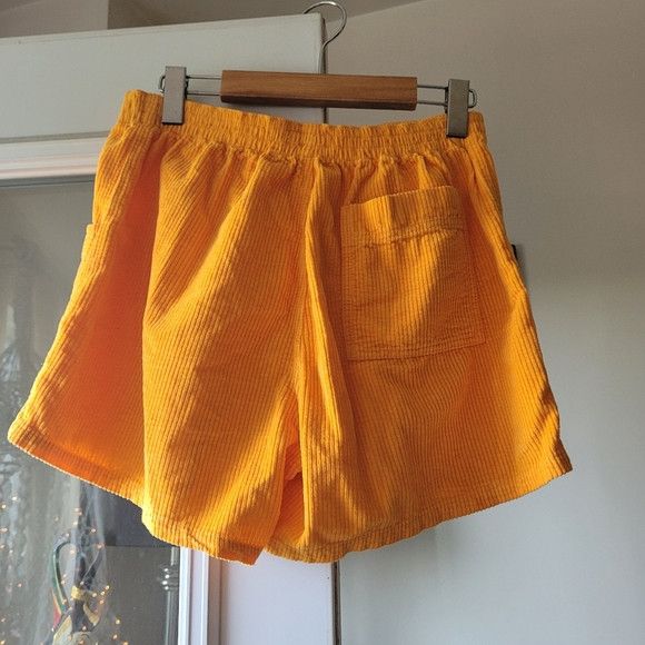 ERL ERL cotton corduroy orange yellow shorts size small Size 27" / US 4 / IT 40 - 4 Thumbnail