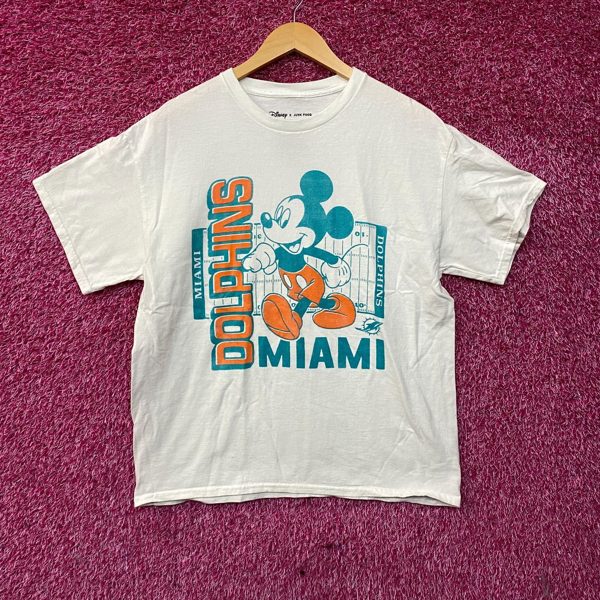 Disney Disney x Junk Food NFL Miami Dolphins Mickey Mouse Field T-S Size US M / EU 48-50 / 2 - 1 Thumbnail