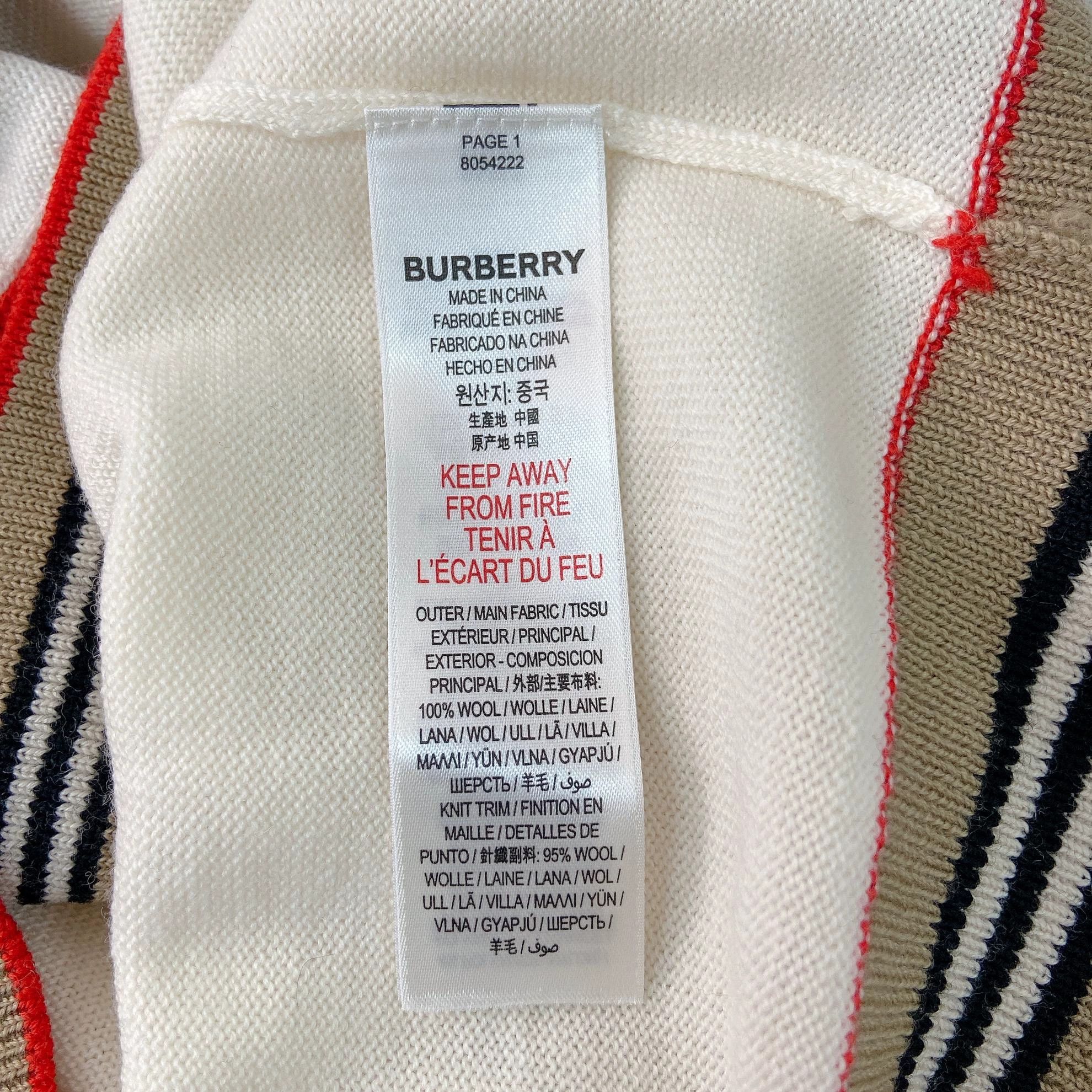 Burberry Burberry White Knit Cardigan 14Y New With Tags Size XS / US 0-2 / IT 36-38 - 7 Thumbnail