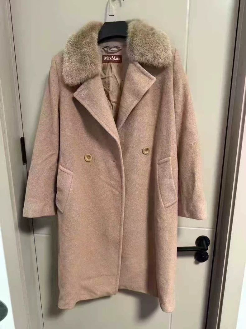 Max Mara Wool coat with fur collar