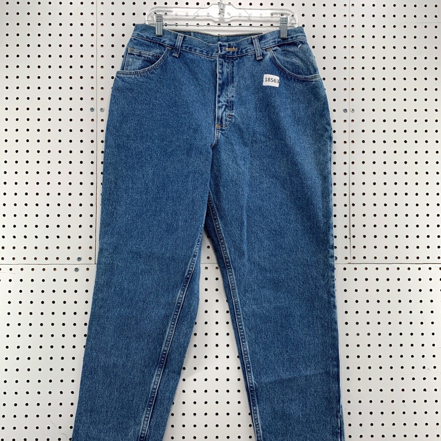 Vintage VINTAGE Gitano Women's High Waist Denim Tapered Mom Jeans 18P Petite 31X29.5 Blue 90s Womens Jeans Gitano Tapered Size 40" / US 18 - 5 Thumbnail