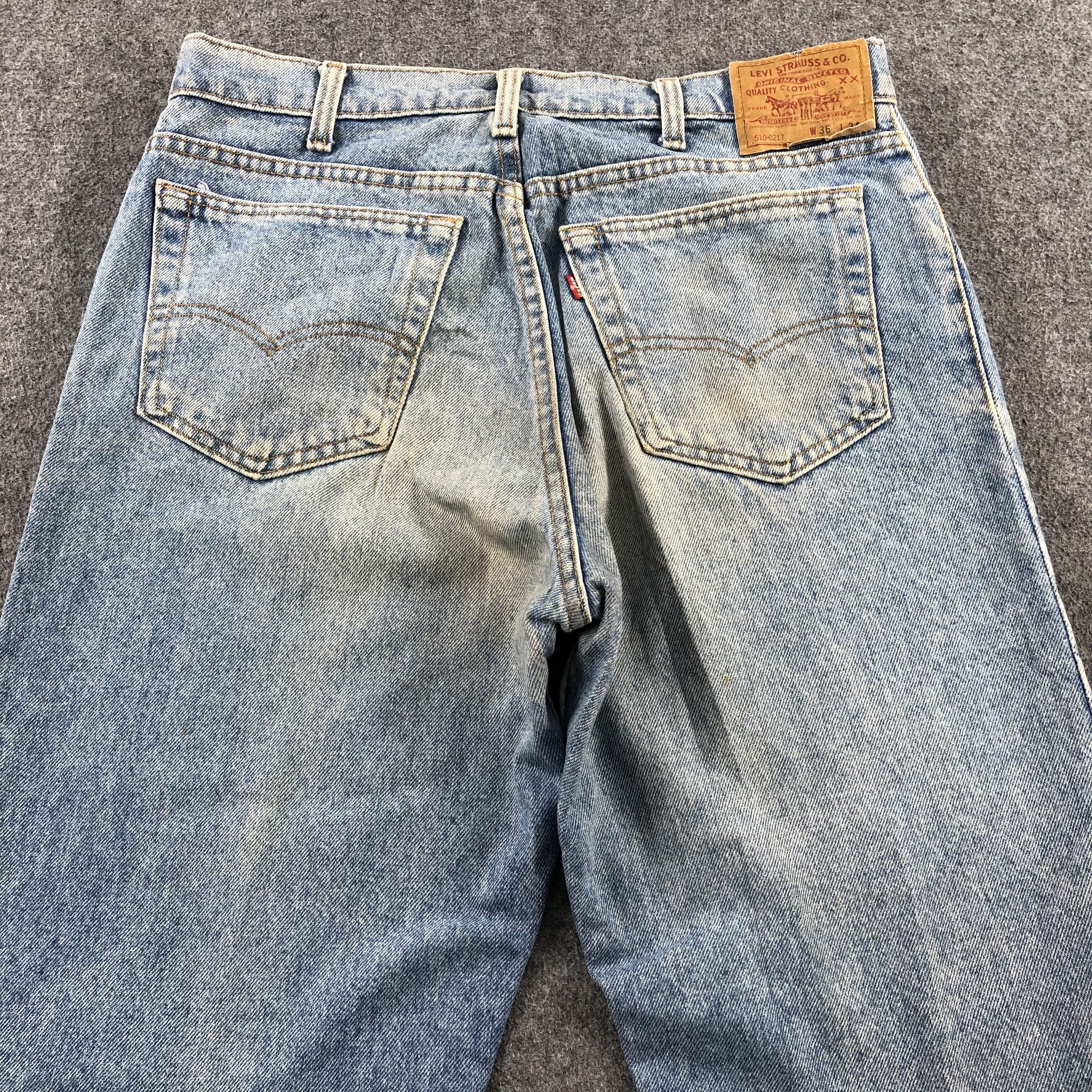 Levi's × Vintage Vintage 90s Light Wash Levis 510 Jeans-JM1925 Size US 34 / EU 50 - 5 Thumbnail