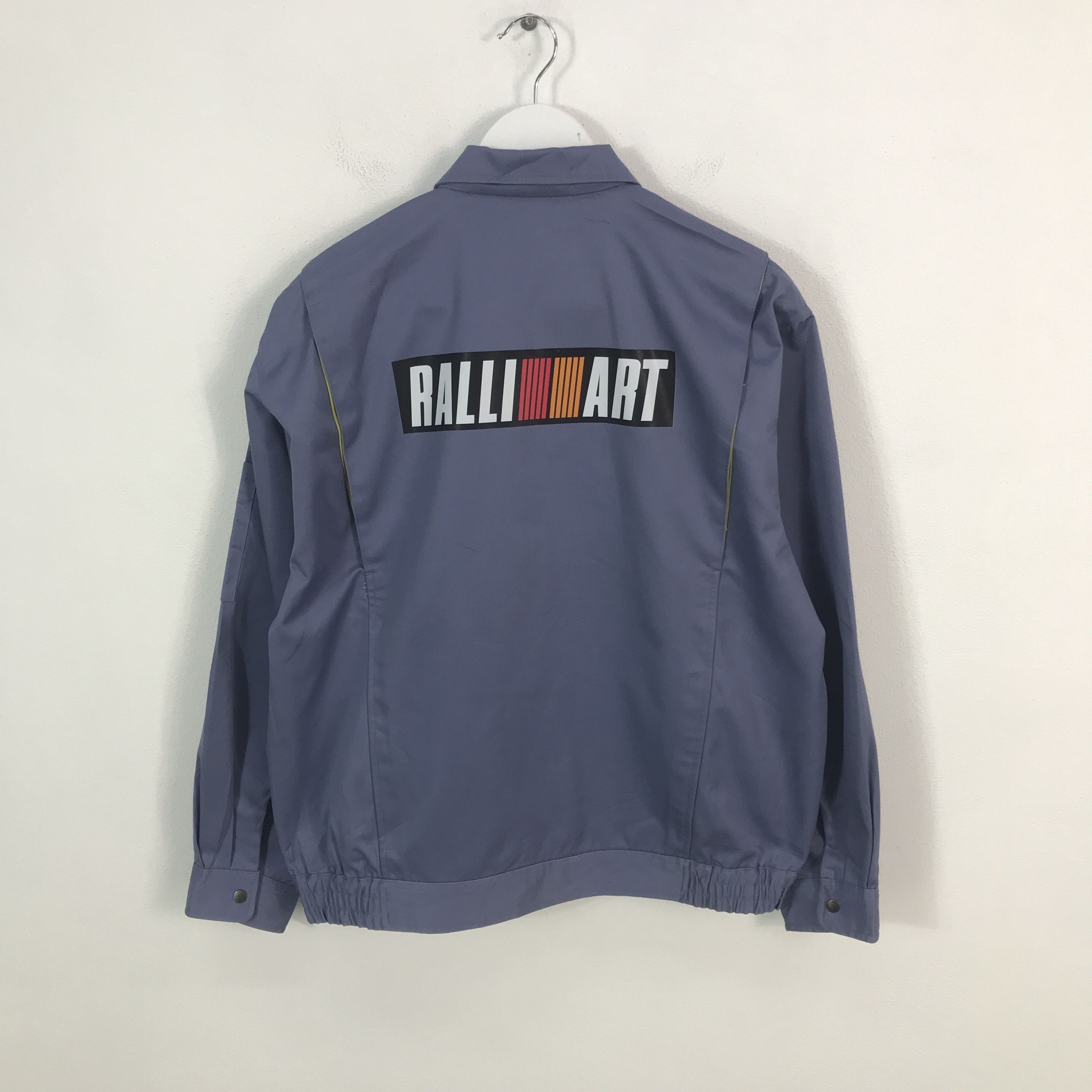 Japanese Brand Mitsubishi Ralliart Custom Art Worker Sport Jacket Size US L / EU 52-54 / 3 - 3 Thumbnail