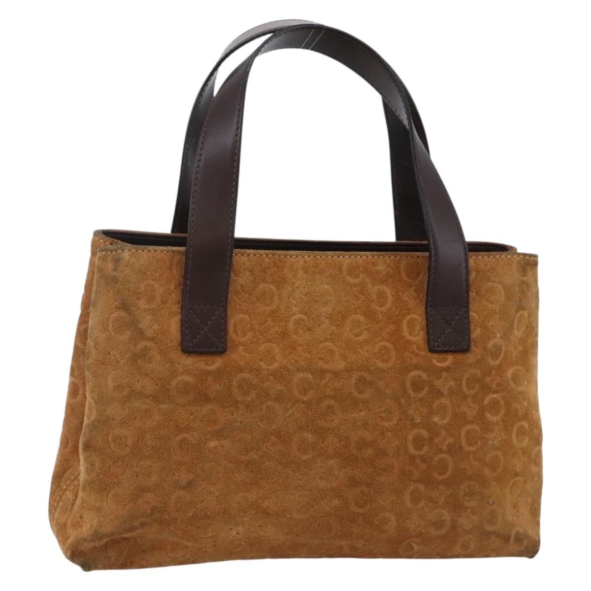 Celine CELINE C Macadam Canvas Hand Bag Brown Gold Size ONE SIZE - 1 Thumbnail