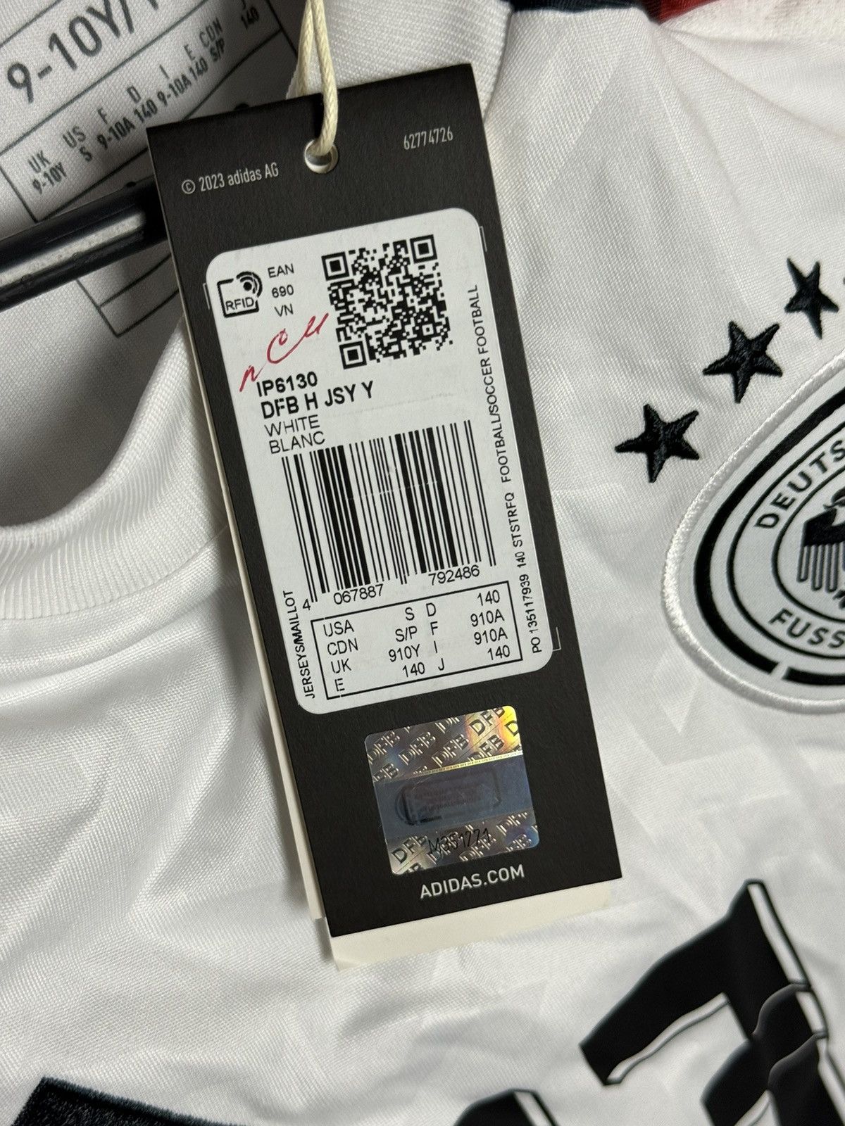 Adidas KIDS New Germany 24/25 Home Muller Football Jersey T-Shirt Size US XS / EU 42 / 0 - 10 Thumbnail