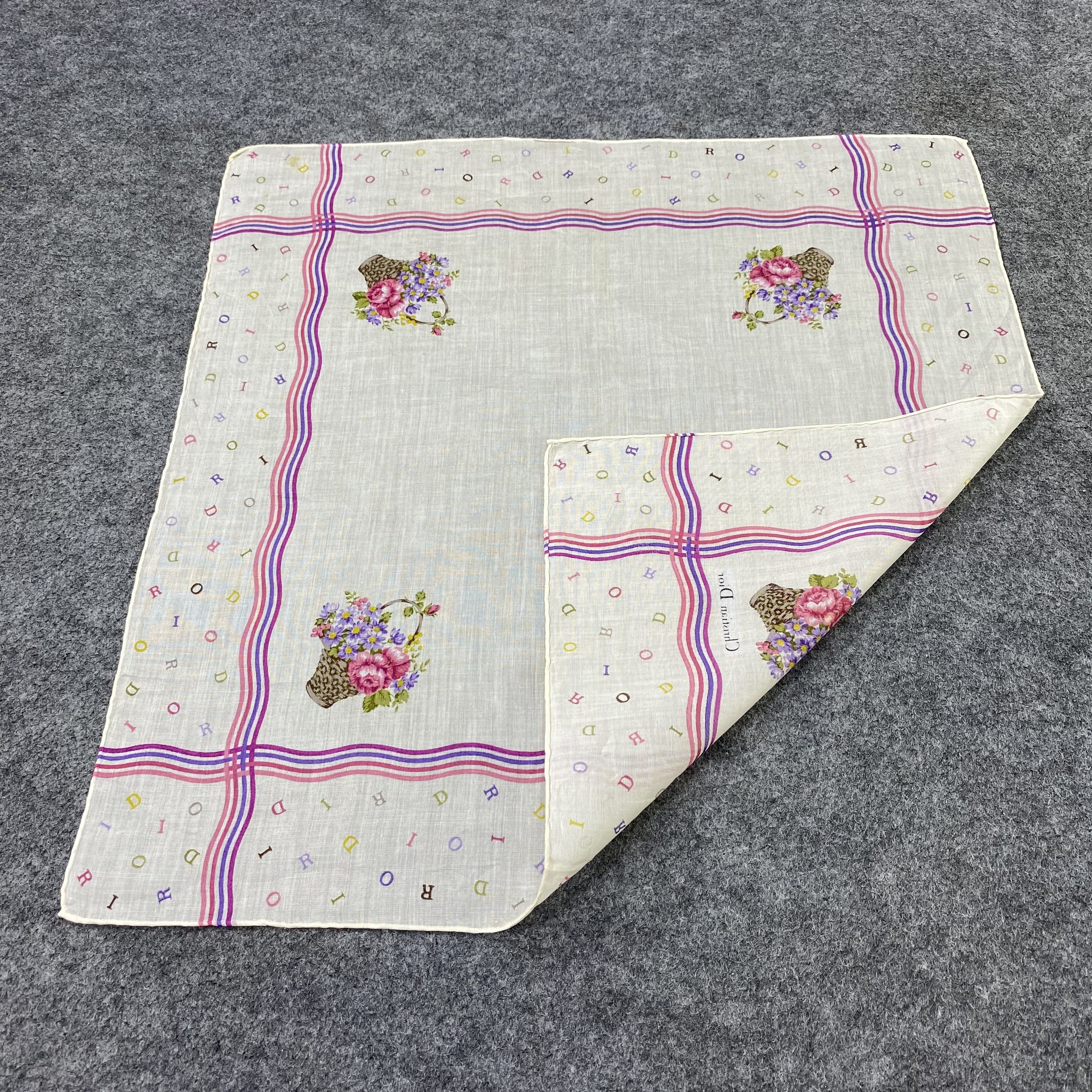 Japanese Brand Christian Dior Handkerchief / Bandana / Neckerchief-B2366 Size ONE SIZE - 5 Thumbnail