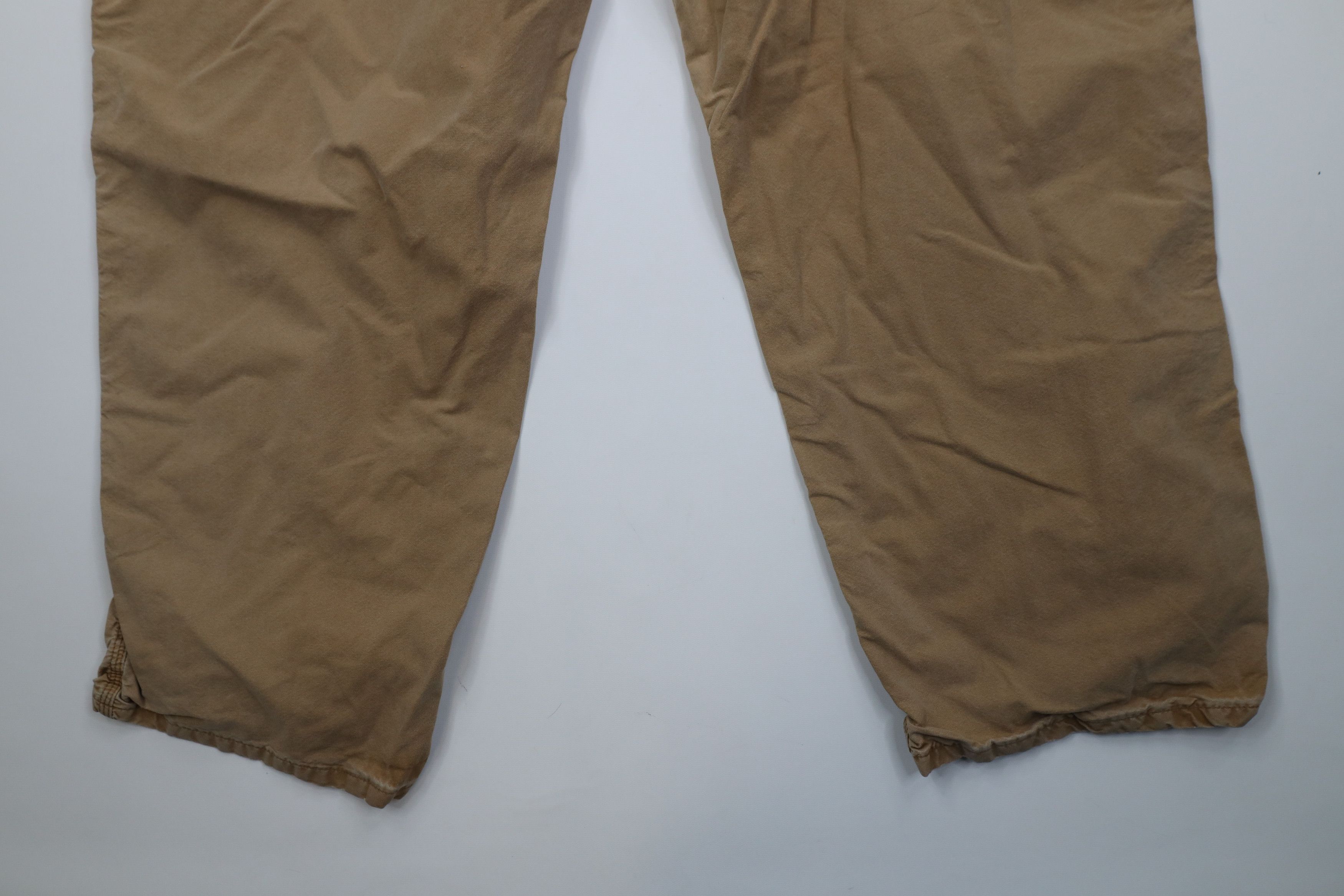 Carhartt Vintage 90s Y2K Carhartt Wide Leg Dungaree Pants Duck Brown Size US 44 / EU 60 - 12 Thumbnail