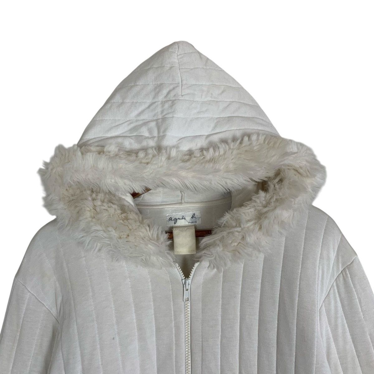 Designer × Vintage × agnes b. Vintage Distressed Agnes B Designer Luxury Pullover Hoodie Size S / US 4 / IT 40 - 5 Thumbnail