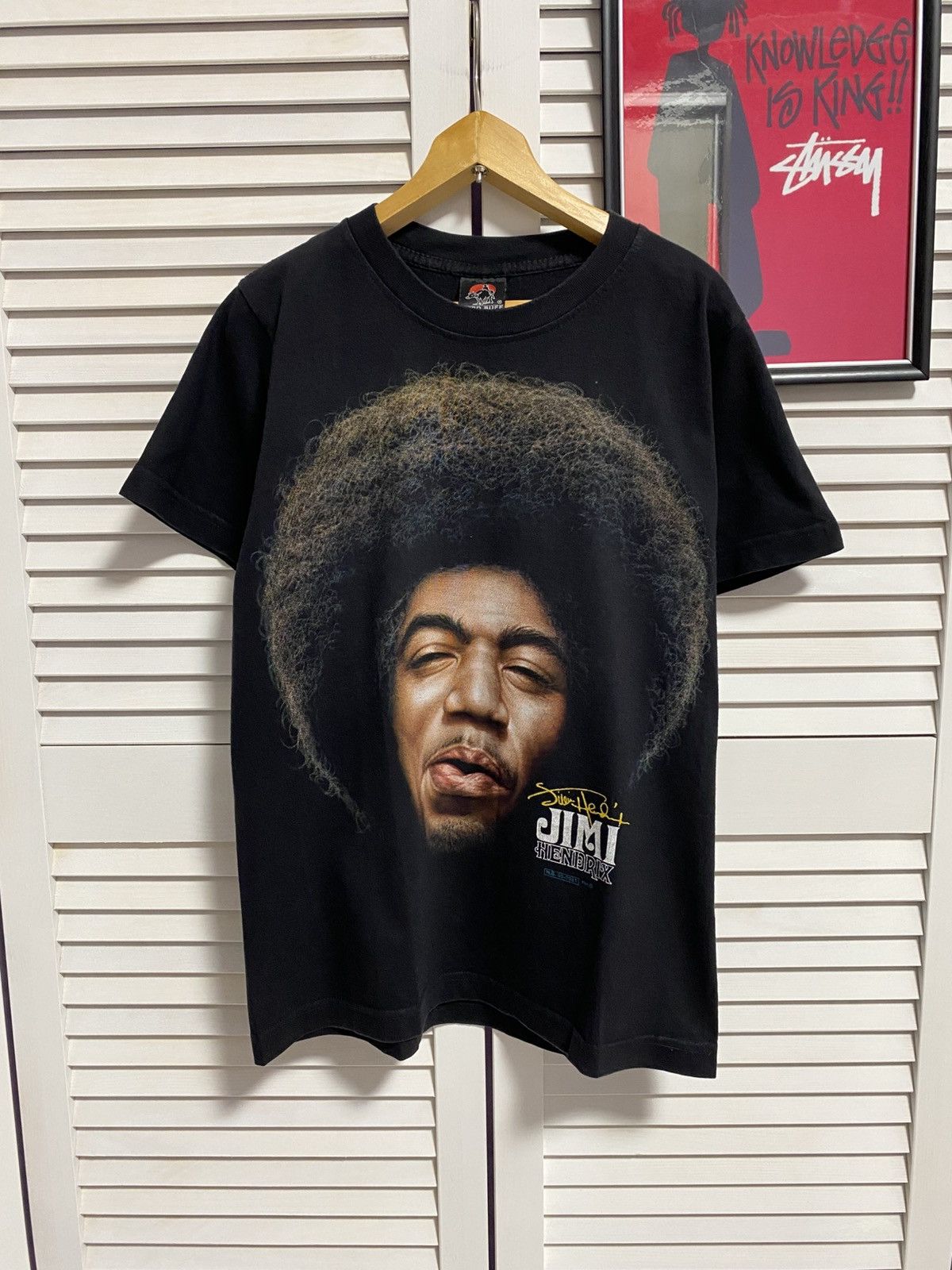 Jimi Hendrix Vintage 00s T-Shirt Jimmy Hendrix The Roxx Rare Rap Rock Tee Size US S / EU 44-46 / 1 - 1 Thumbnail