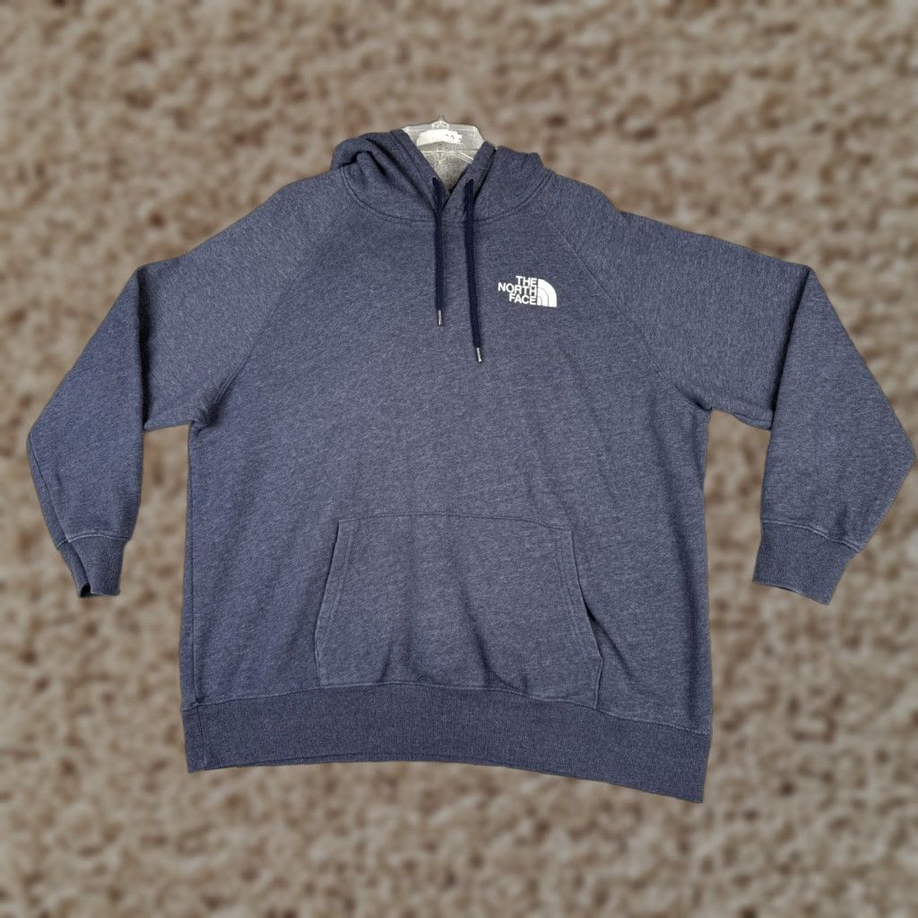 The North Face The North Face Hoodie Womens Extra Large Blue Pullover Pockets Cotton Size XL / US 12-14 / IT 48-50 - 1 Thumbnail