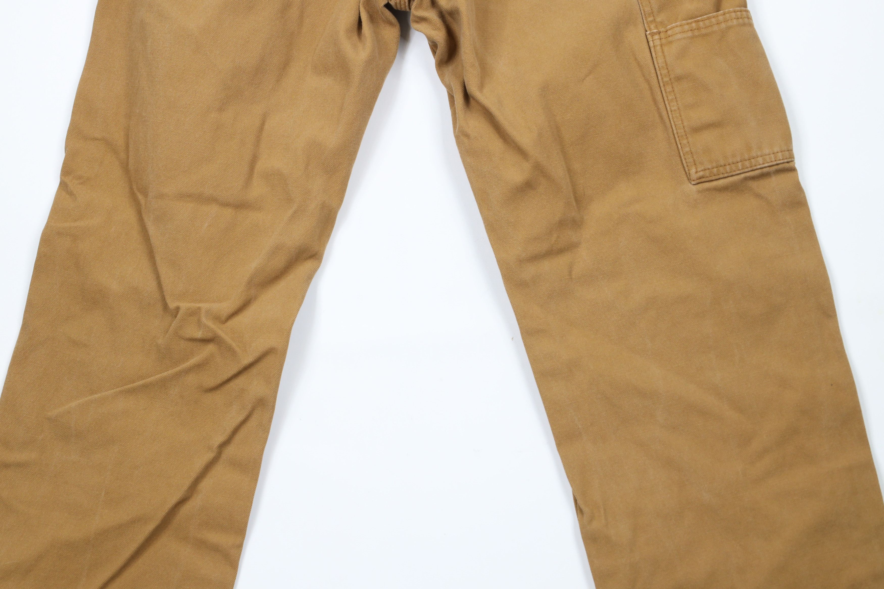 Dickies × Vintage Vintage Dickies Spell Out Canvas Dungaree Pants Duck Brown Size US 30 / EU 46 - 12 Thumbnail