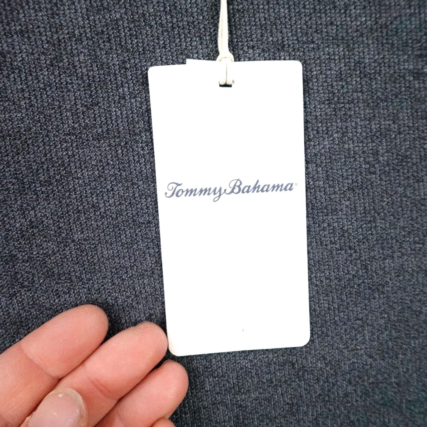 Tommy Bahama Tommy Bahama Sweater Men Medium Gray Waffle Knit Thermal Reversible Pullover Size US M / EU 48-50 / 2 - 3 Thumbnail