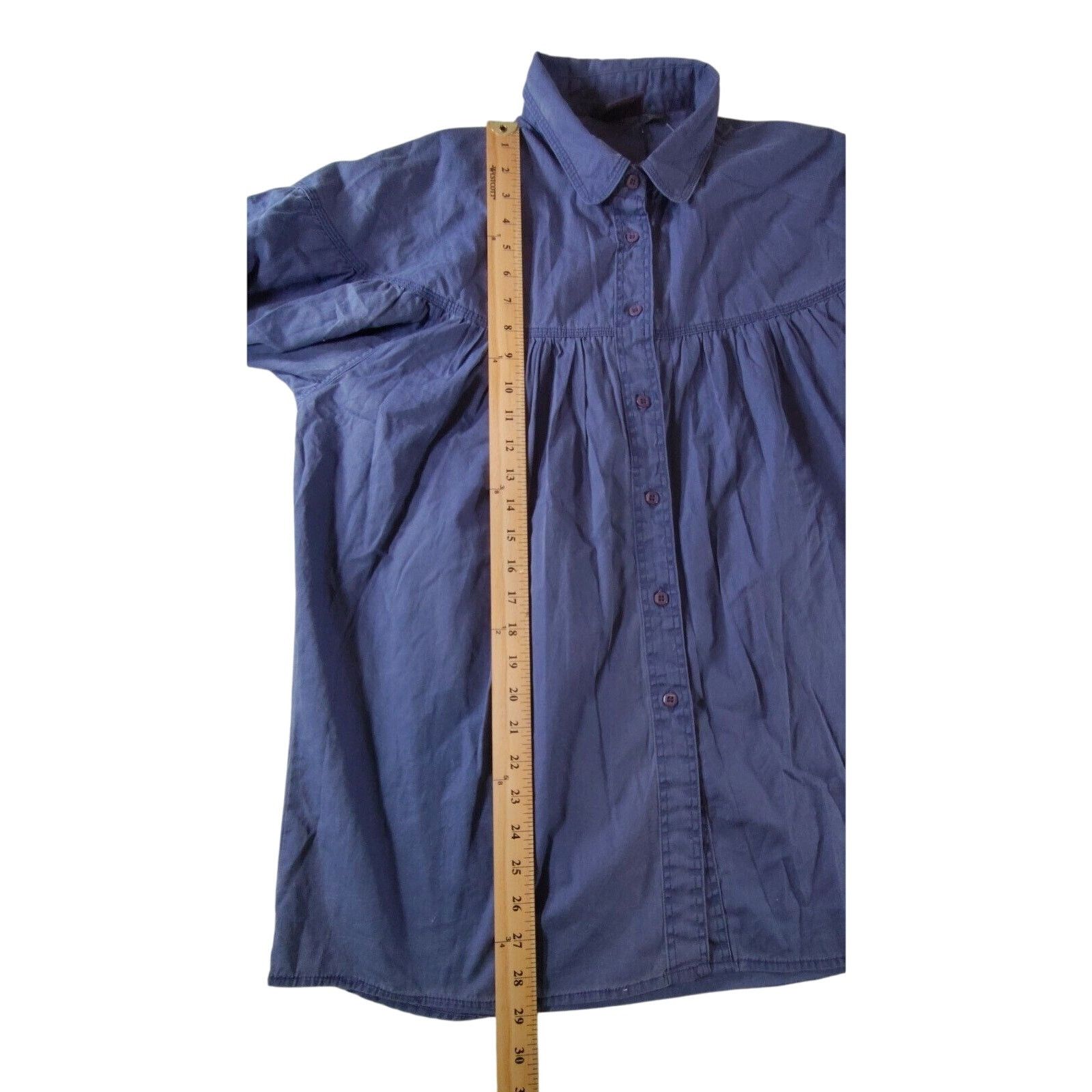 Woolrich Woolen Mills Vintage 70's Woolrich Womens Pleated Button Shirt XL Peasant Size XL / US 12-14 / IT 48-50 - 3 Thumbnail