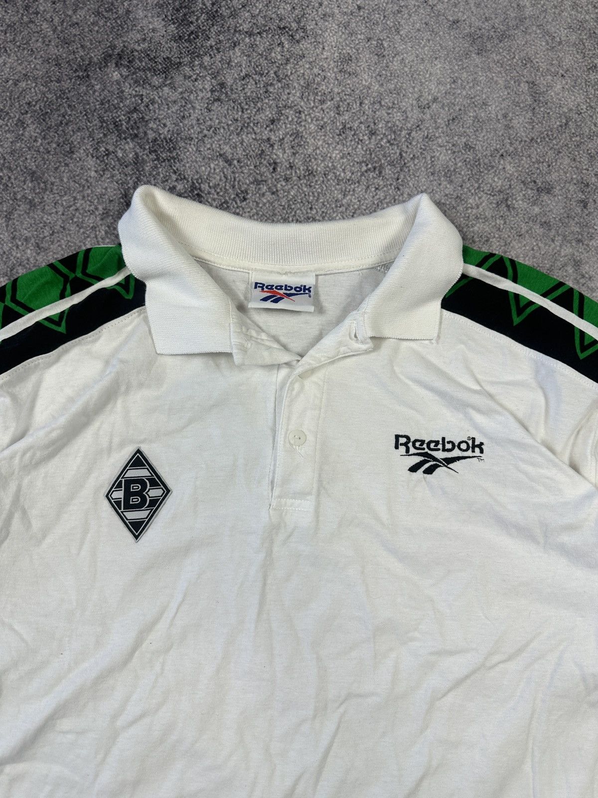 Reebok Vintage Reebok Borussia Soccer Polo Streetwear Rare 3XL Size US XXL / EU 58 / 5 - 2 Thumbnail