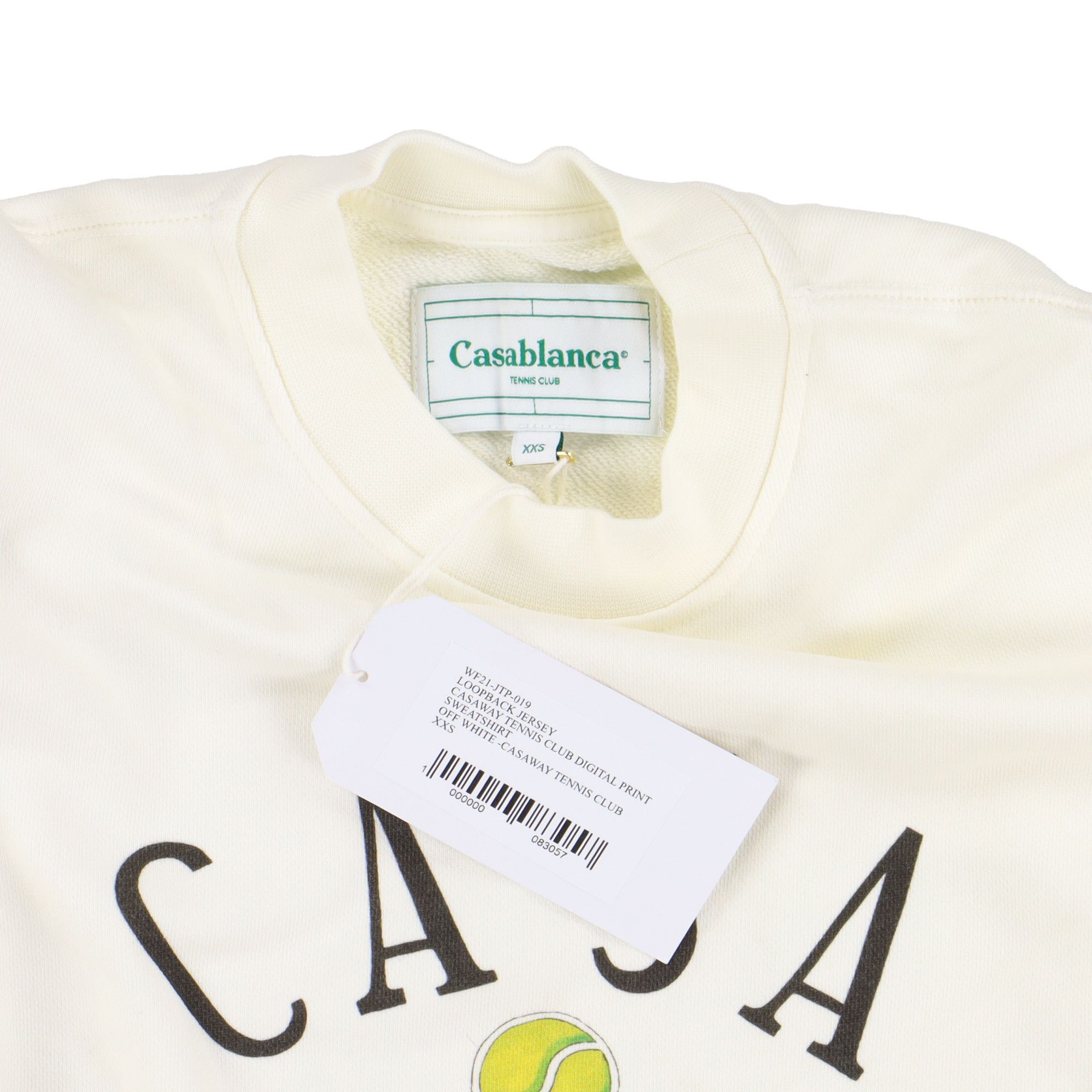 Casablanca Cream Casa Way Tennis Club Logo Sweatshirt Size XXS / US 00 / IT 34 - 5 Thumbnail