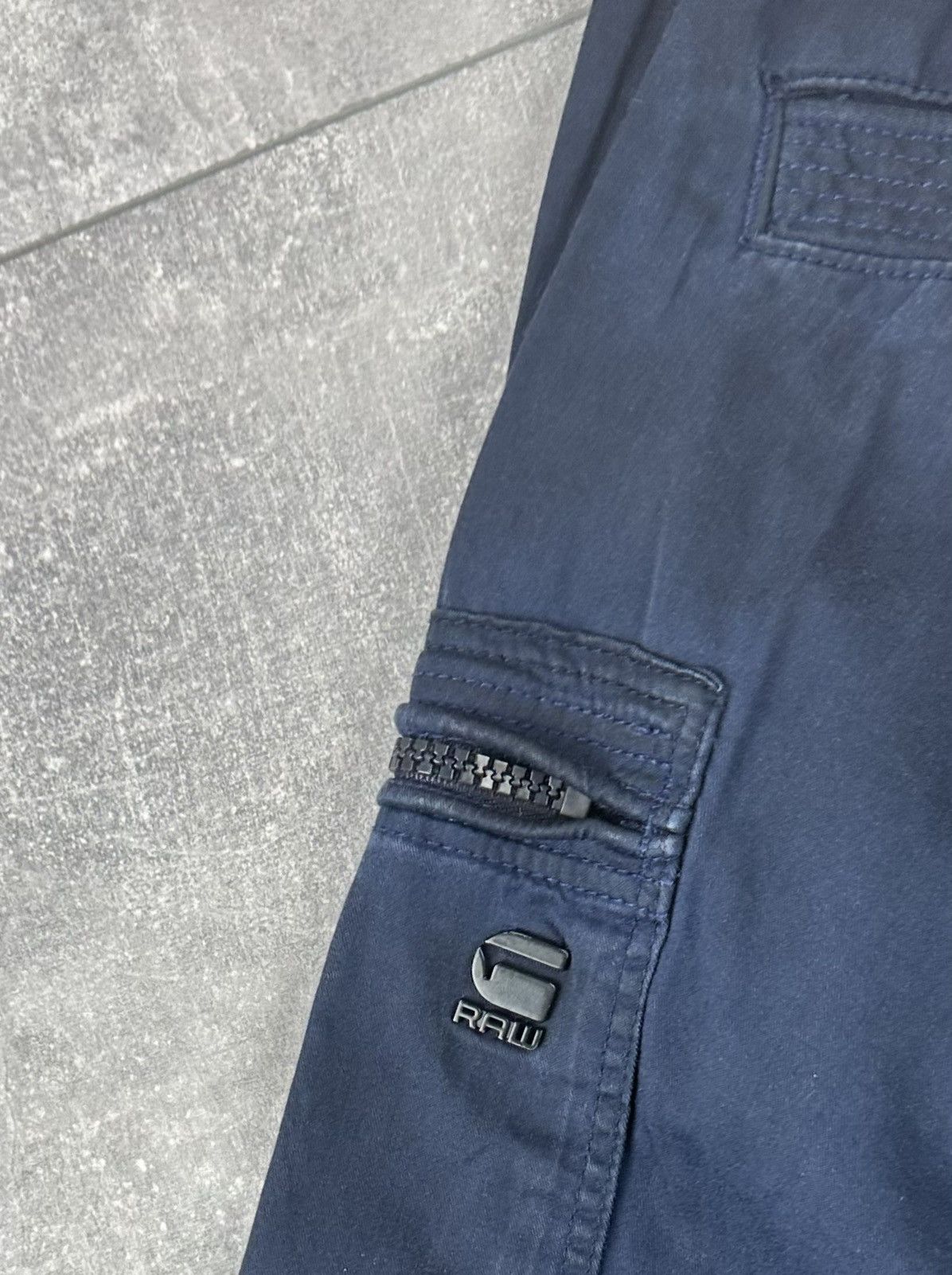G-Star G Star Raw Japanese Navy Blue Faded Cargo Short Size US 30 / EU 46 - 17 Thumbnail