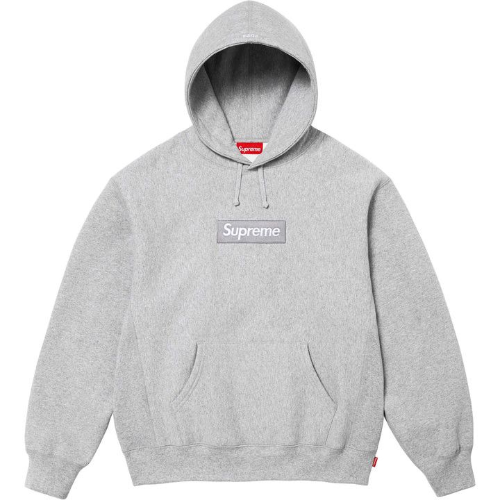 Supreme Supreme Grey Box Logo Hoodie (Grey on Grey) Size US L / EU 52-54 / 3 - 1 Thumbnail