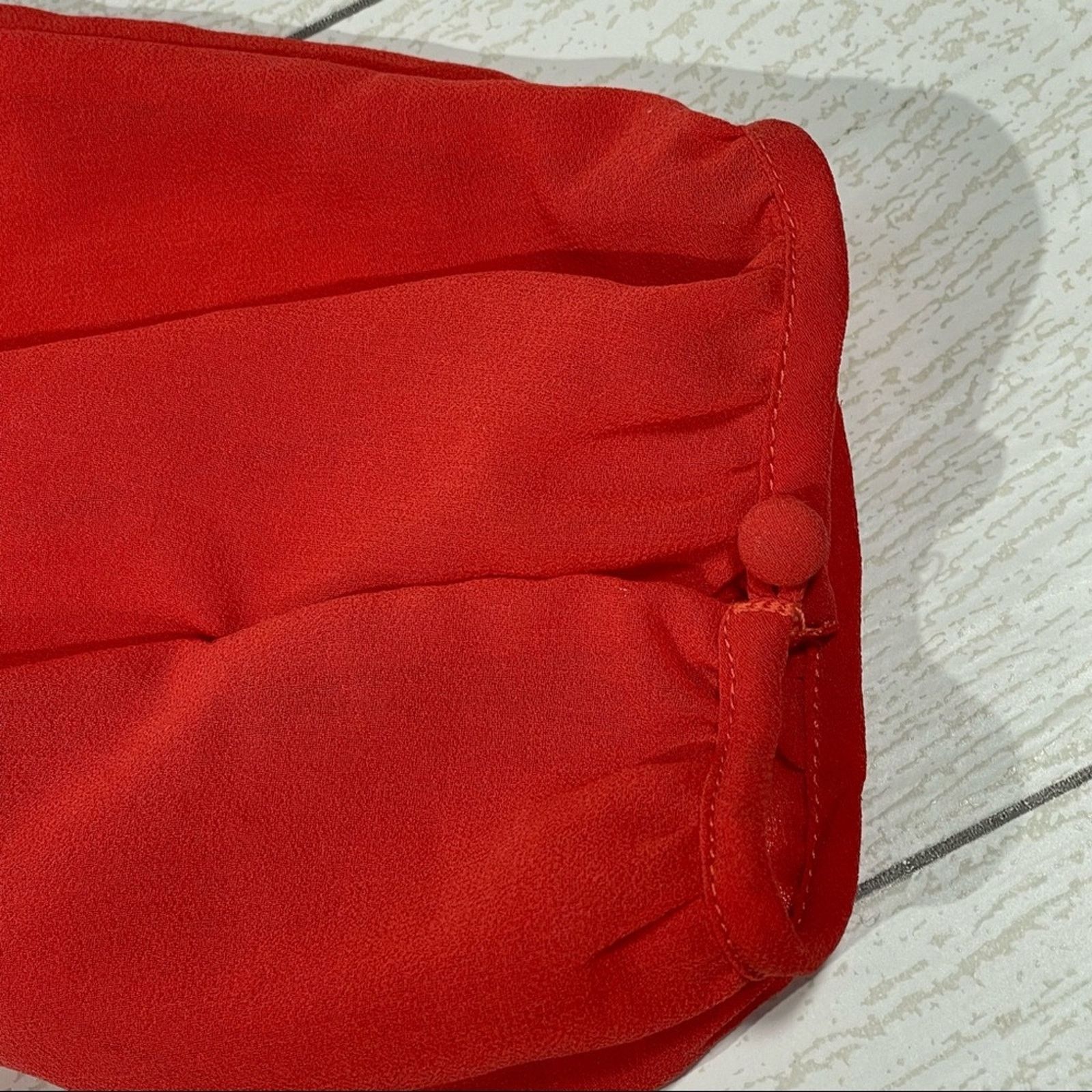 Other Sanctuary Burnt Orange Sheer Long Sleeve Shirt Size Medium Size M / US 6-8 / IT 42-44 - 4 Thumbnail