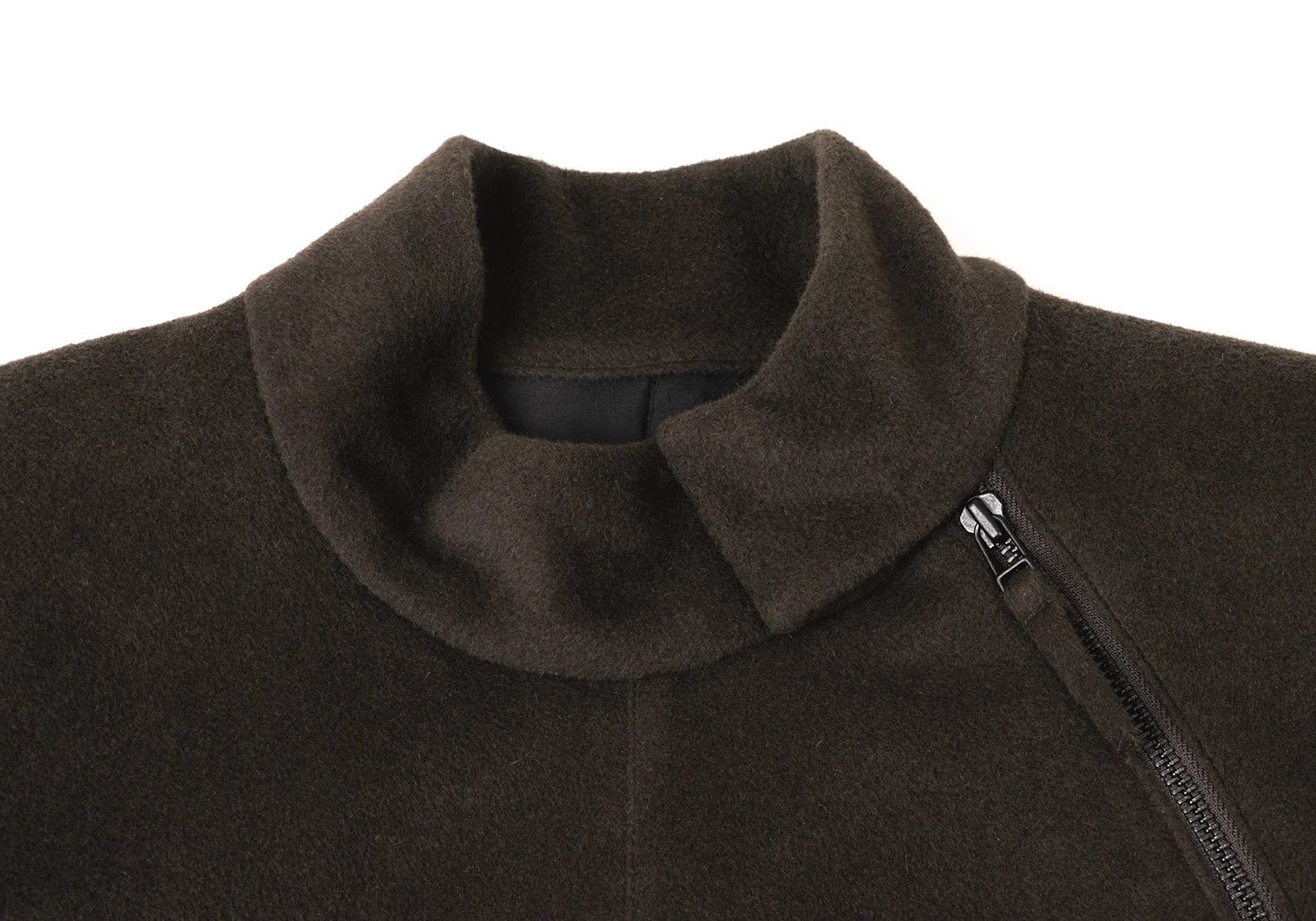 Jean Paul Gaultier Angora Wool Belted Shaggy Coat in Khaki Size 48 Size US M / EU 48-50 / 2 - 3 Thumbnail
