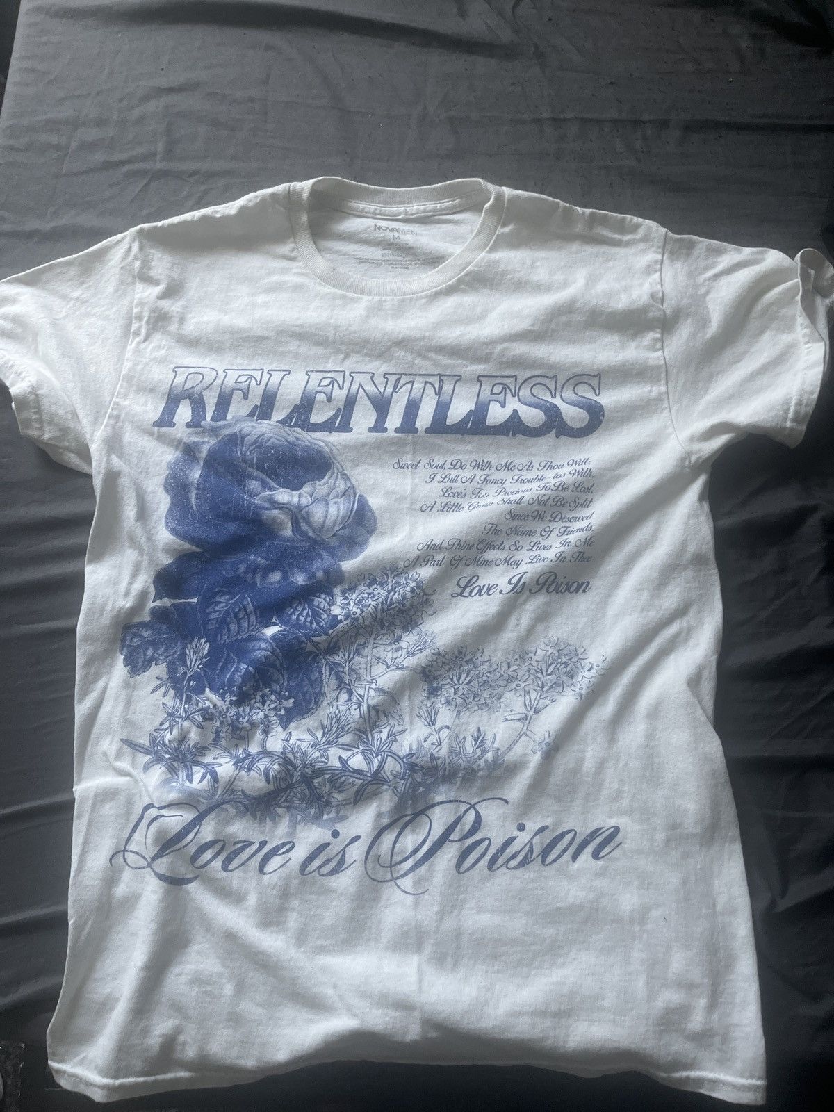 Vintage Love is poison. Vintage white t-shirt Size US M / EU 48-50 / 2 - 1 Thumbnail