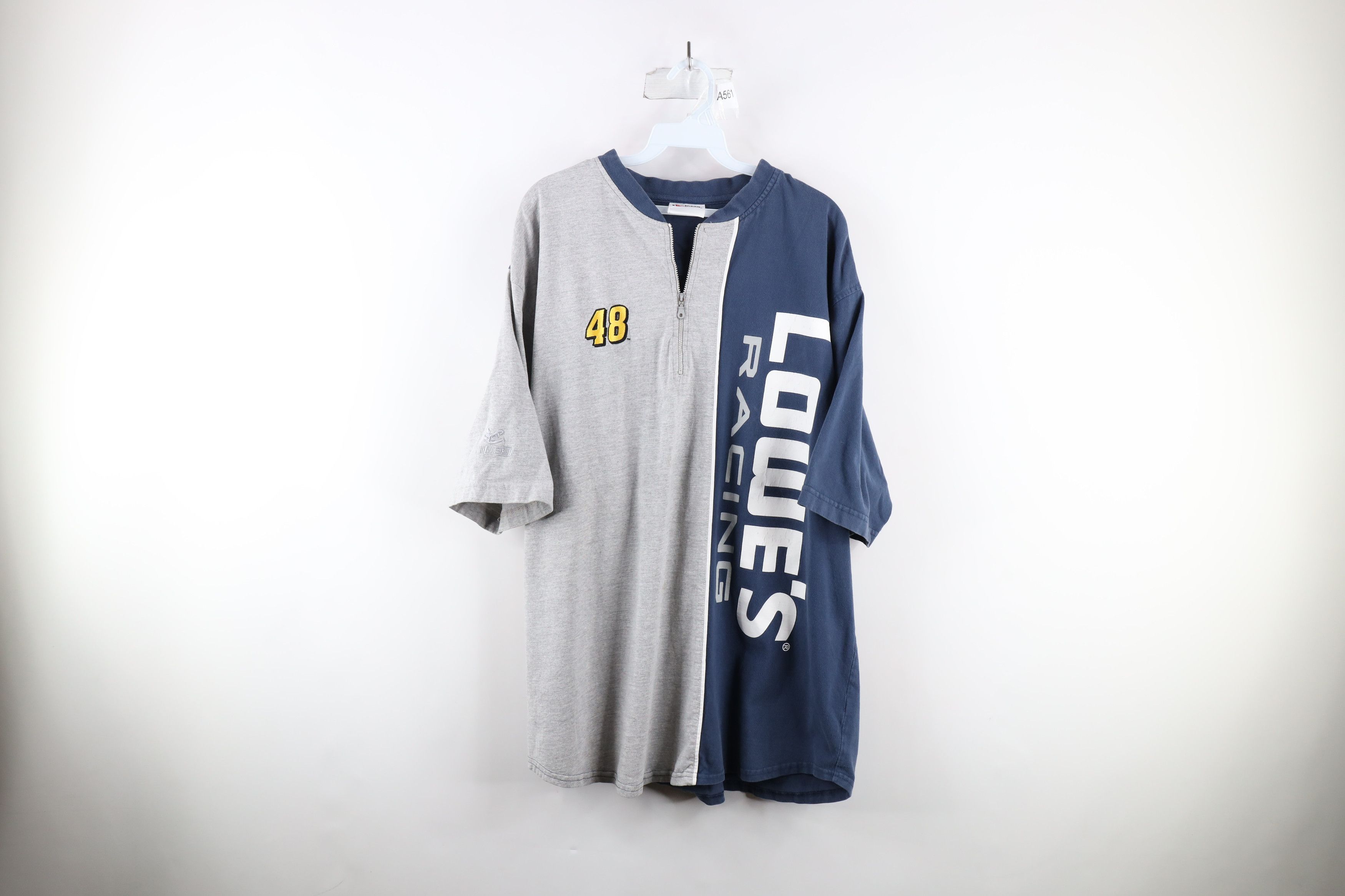 Vintage Vintage NASCAR Lowes Racing Jimmie Johnson Half Zip T-Shirt Size US XL / EU 56 / 4 - 1 Thumbnail