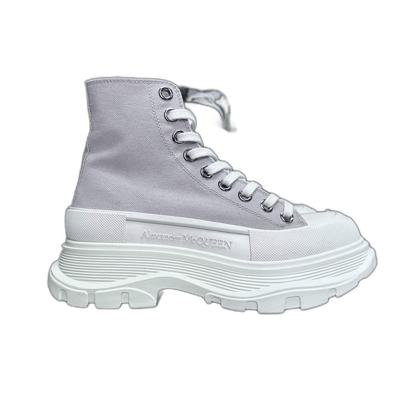 Alexander McQueen Alexander McQueen High-Top Sneakers in Gray Size US 6 / IT 36 - 1 Thumbnail