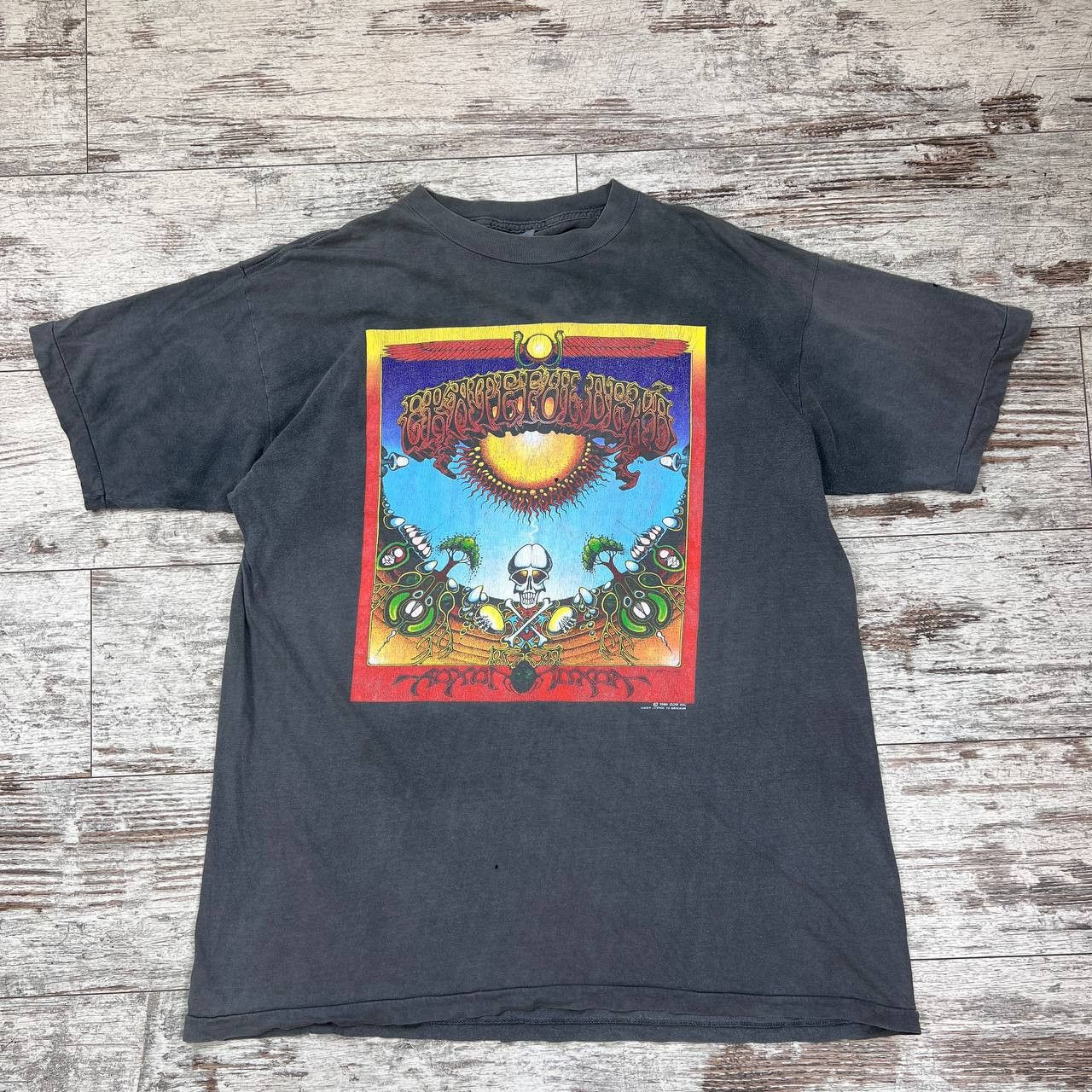 Band Tees × Grateful Dead × Vintage Vintage Grateful Dead 1990 Aoxomoxoa Shrooms T-Shirt Size US XL / EU 56 / 4 - 1 Thumbnail