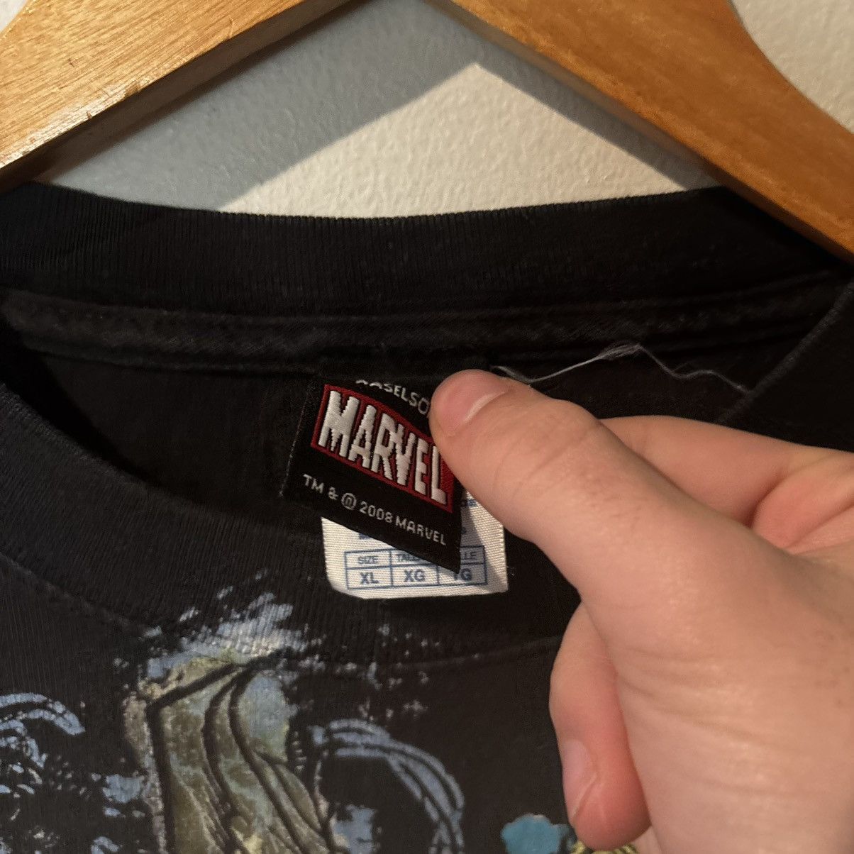 Marvel Comics Y2K 2008 Haselson Front AOP Iron-Man Graphic T Shirt Size US XL / EU 56 / 4 - 2 Thumbnail
