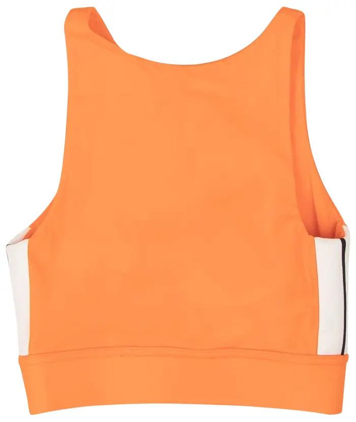 Palm Angels o1y1225 Logo Crop Top in Orange/White Size XXS / US 00 / IT 34 - 2 Thumbnail