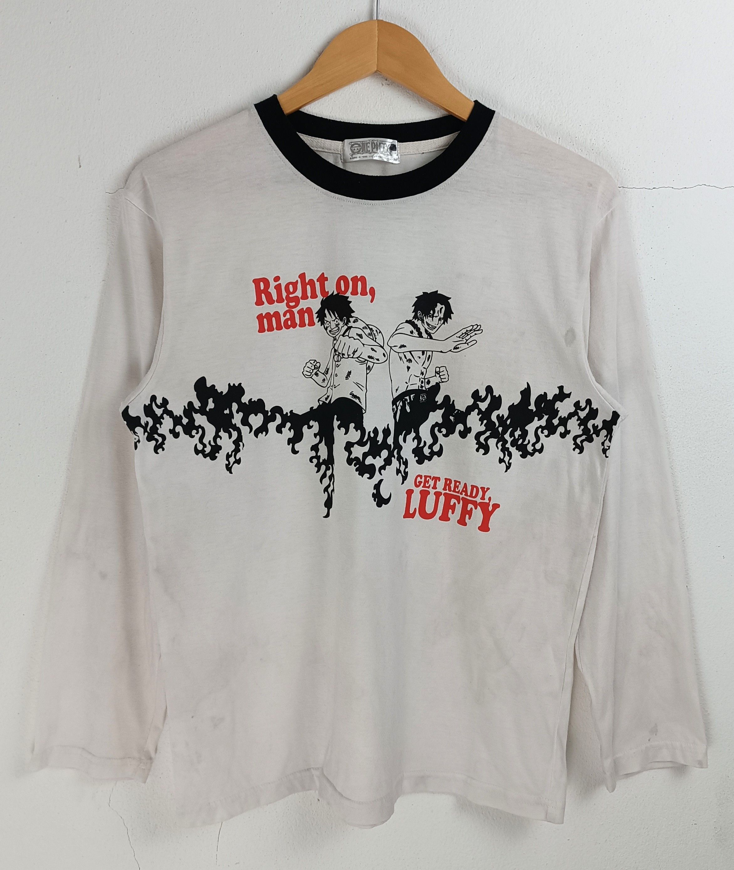 Anime VINTAGE ONE PIECE LUFFY AND ACE VERY RARE ANIME TEE Size US M / EU 48-50 / 2 - 3 Thumbnail