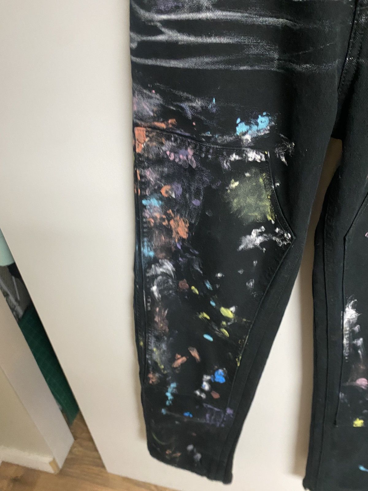 Off-White Off White paint splatter hybrid denim Size US 32 / EU 48 - 5 Thumbnail