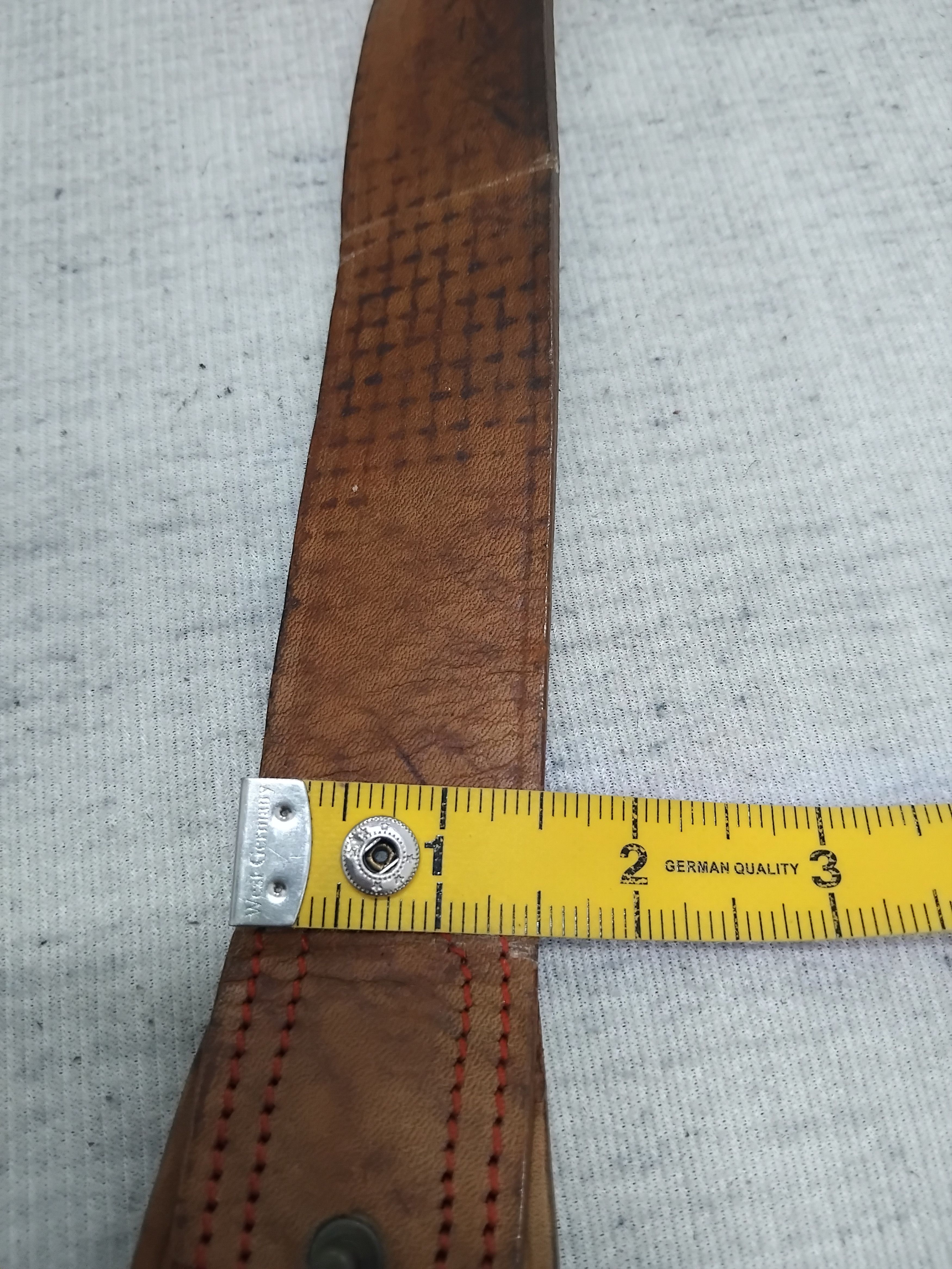 Neil Barrett 💥Bell barret chocolate colour Leather brass buckle belt Size ONE SIZE - 15 Thumbnail