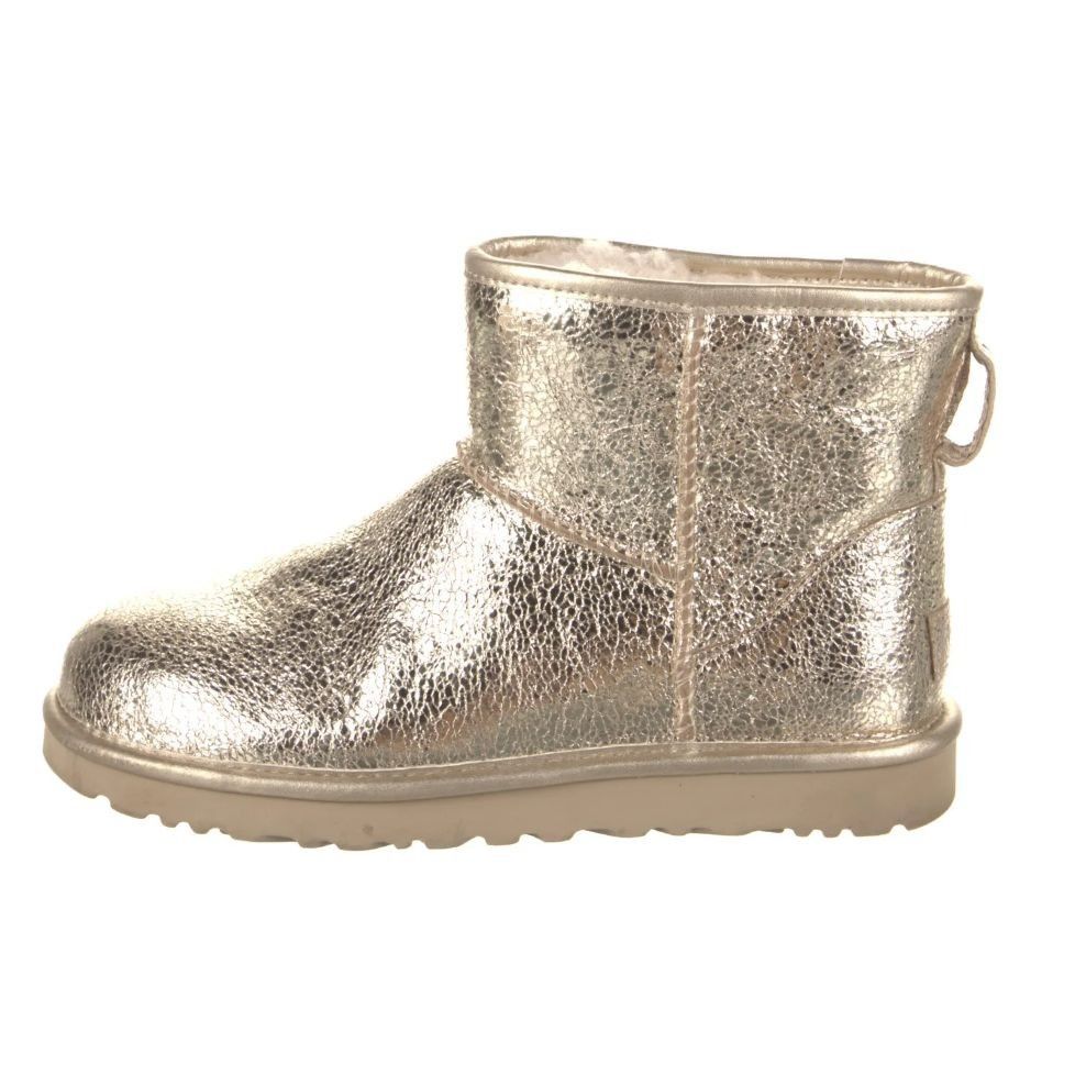 Ugg WOMENS GOLD LEATHER ANKLE BOOT 8 Size US 8 / IT 38 - 2 Thumbnail