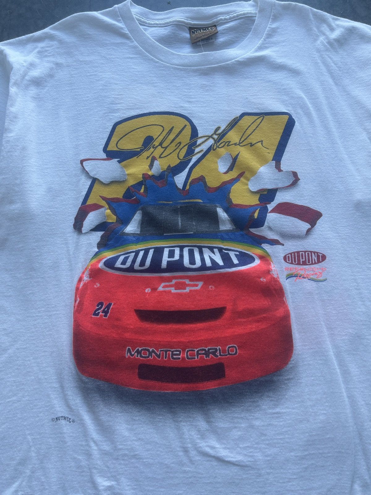 NASCAR × Nutmeg × Vintage Vintage 90s NASCAR Jeff Gordon Graphic Tee Size US XL / EU 56 / 4 - 2 Thumbnail