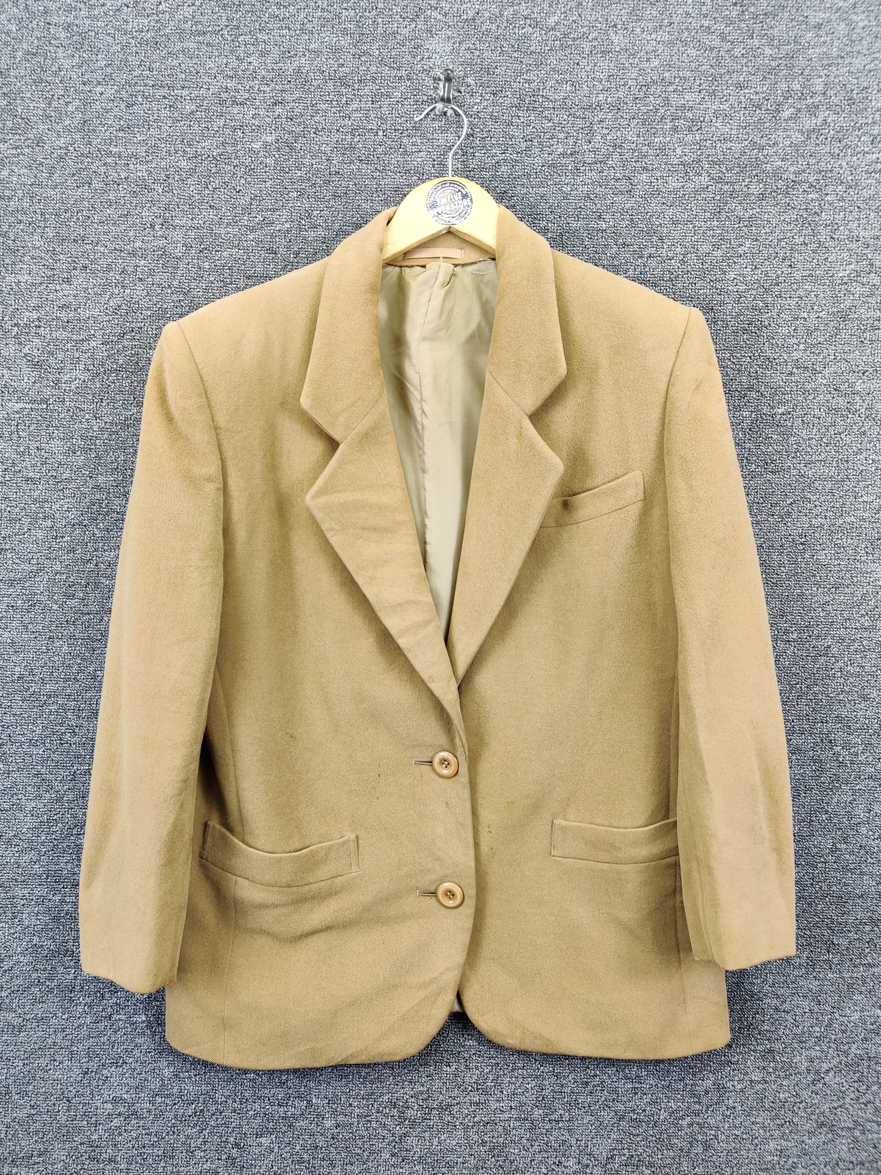 Burberry Vintage Burberrys Beige Wool Single Breasted Blazer Size US M / EU 48-50 / 2 - 1 Thumbnail