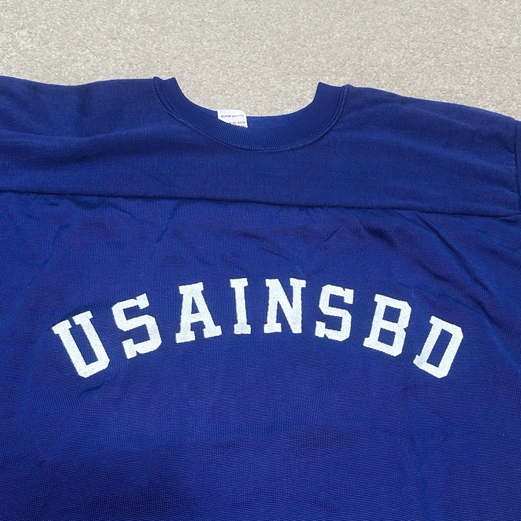 Vintage VINTAGE Durack Football Jersey L Blue Army Intelligence 70s Football Mens, Knit, 3/4 Sleeve, Original Size US L / EU 52-54 / 3 - 3 Thumbnail