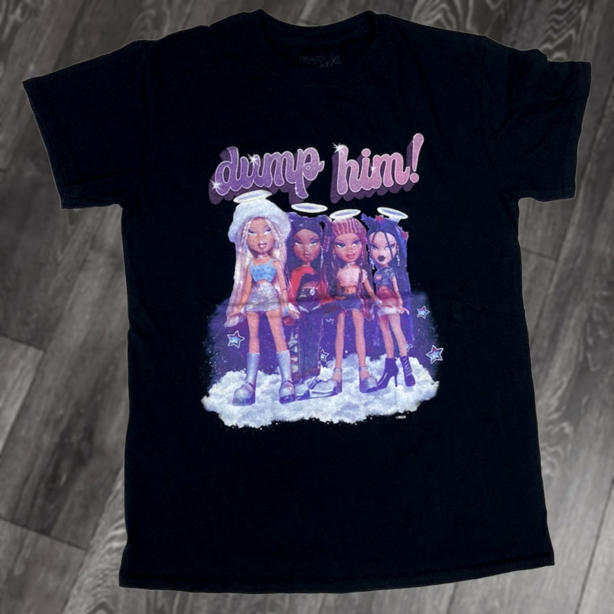 Vintage Bratz T-Shirt Women Small Black Short Sleeve Crew Neck Pullover Cotton Bratz Graphic Basic All Seasons Vintage? Size S / US 4 / IT 40 - 1 Thumbnail