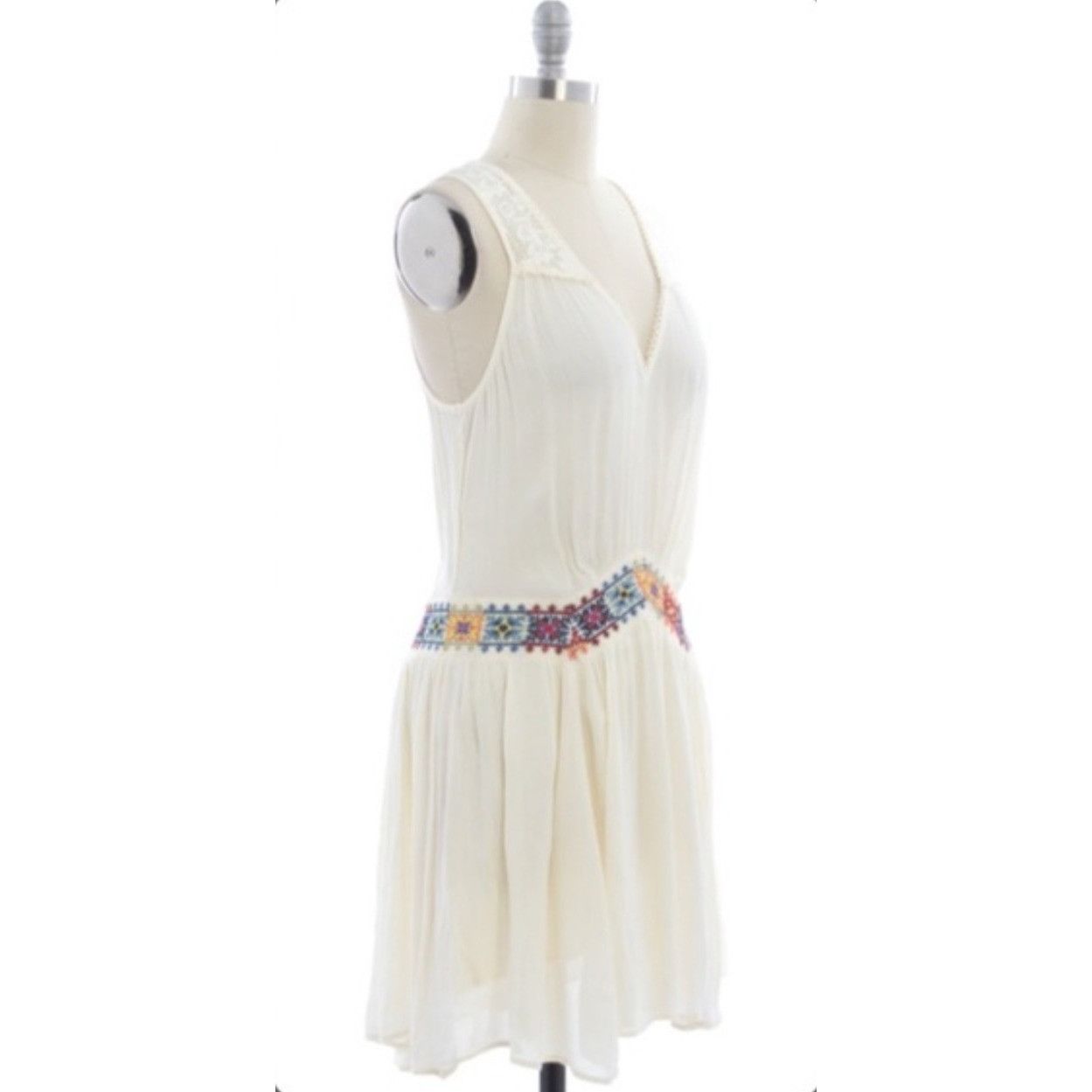 Free People NWT Free People Embroidered Mini Dress| Boho Coastal Cowgirl Size M / US 6-8 / IT 42-44 - 4 Thumbnail